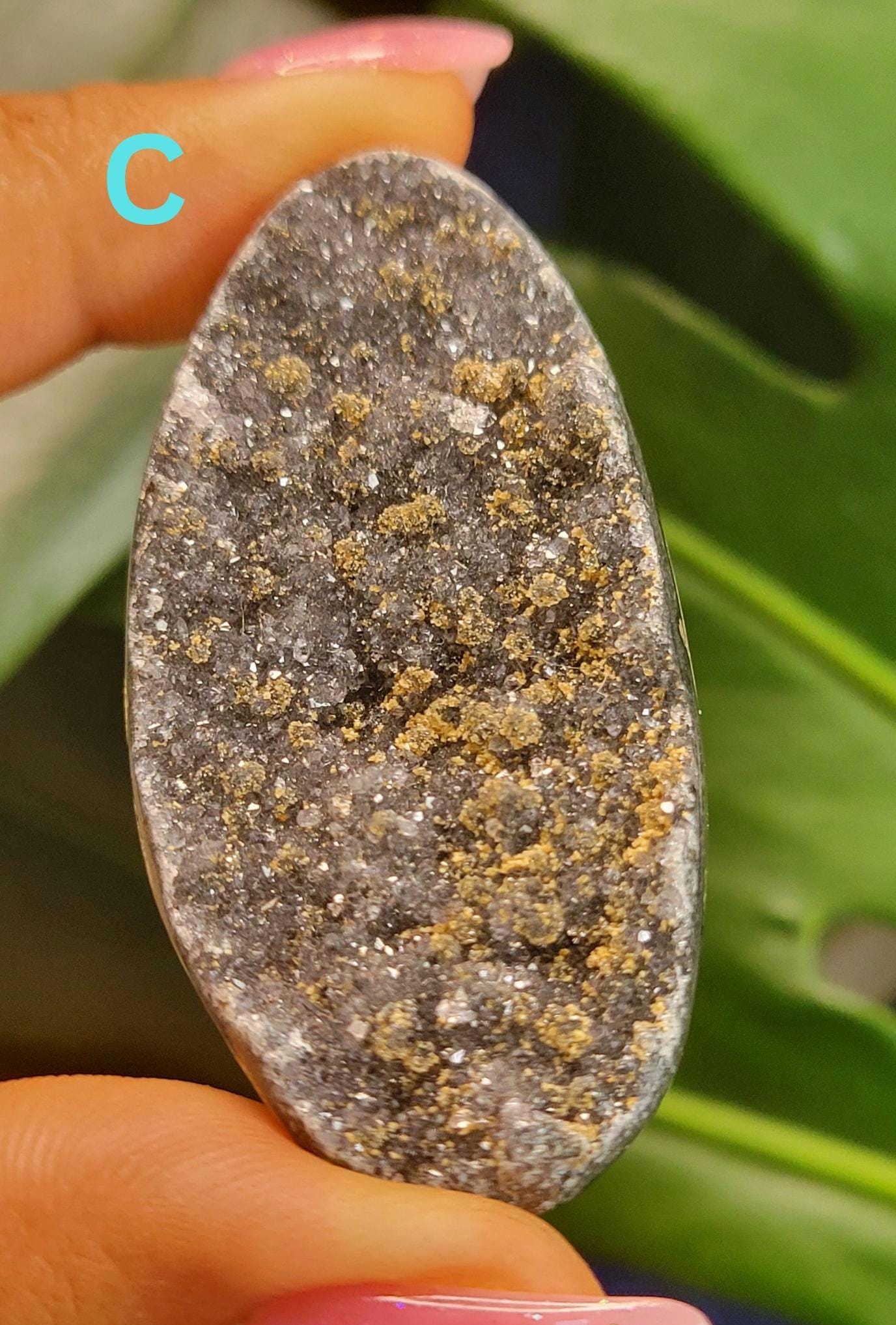 High Quality Galaxy Amethyst Shells with polished backs from Uruguay - Home Decor - Crystal Collector - Gift Ideas - Your Pick