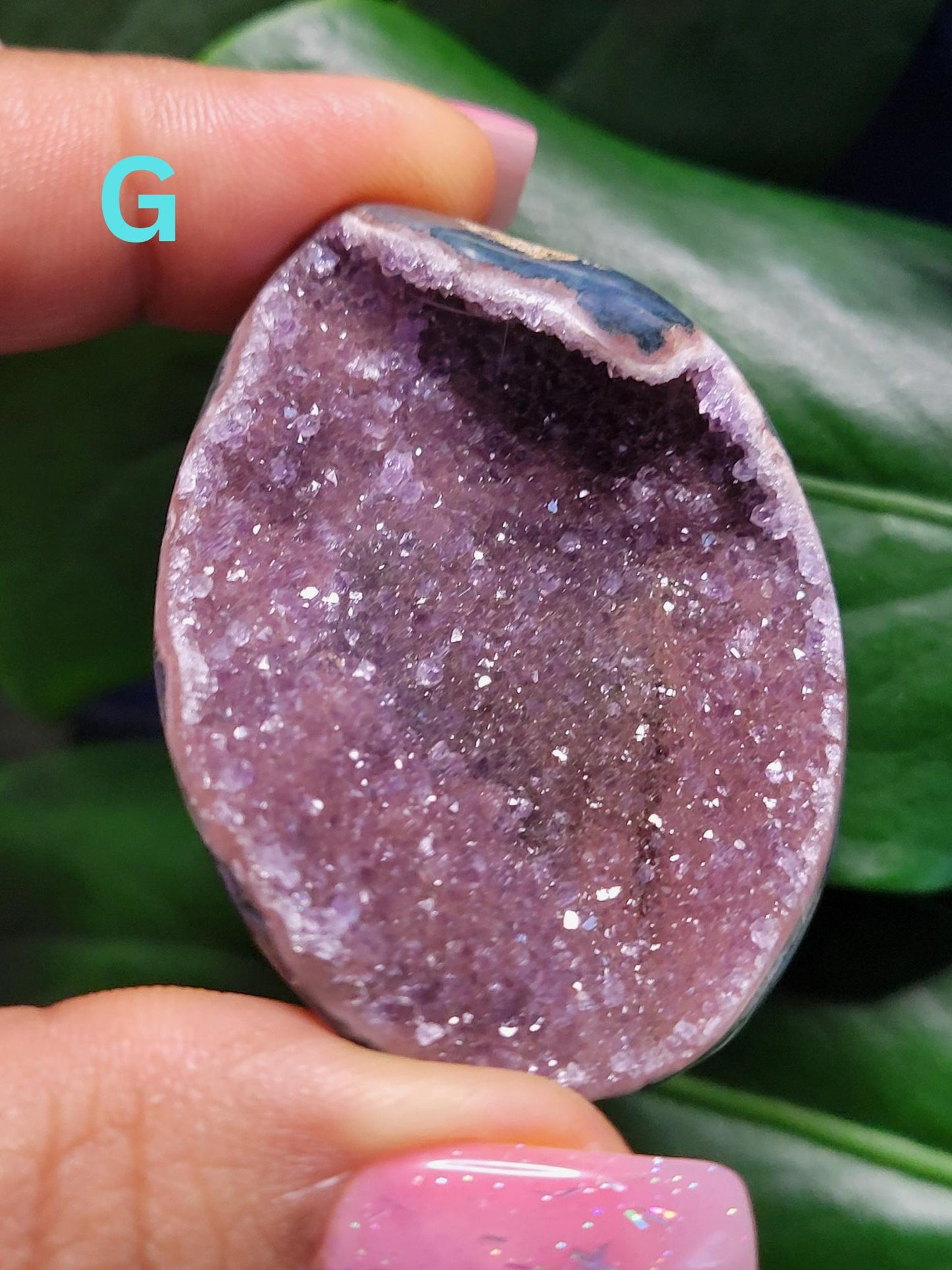 High Quality Galaxy Amethyst Shells with polished backs from Uruguay - Home Decor - Crystal Collector - Gift Ideas - Your Pick