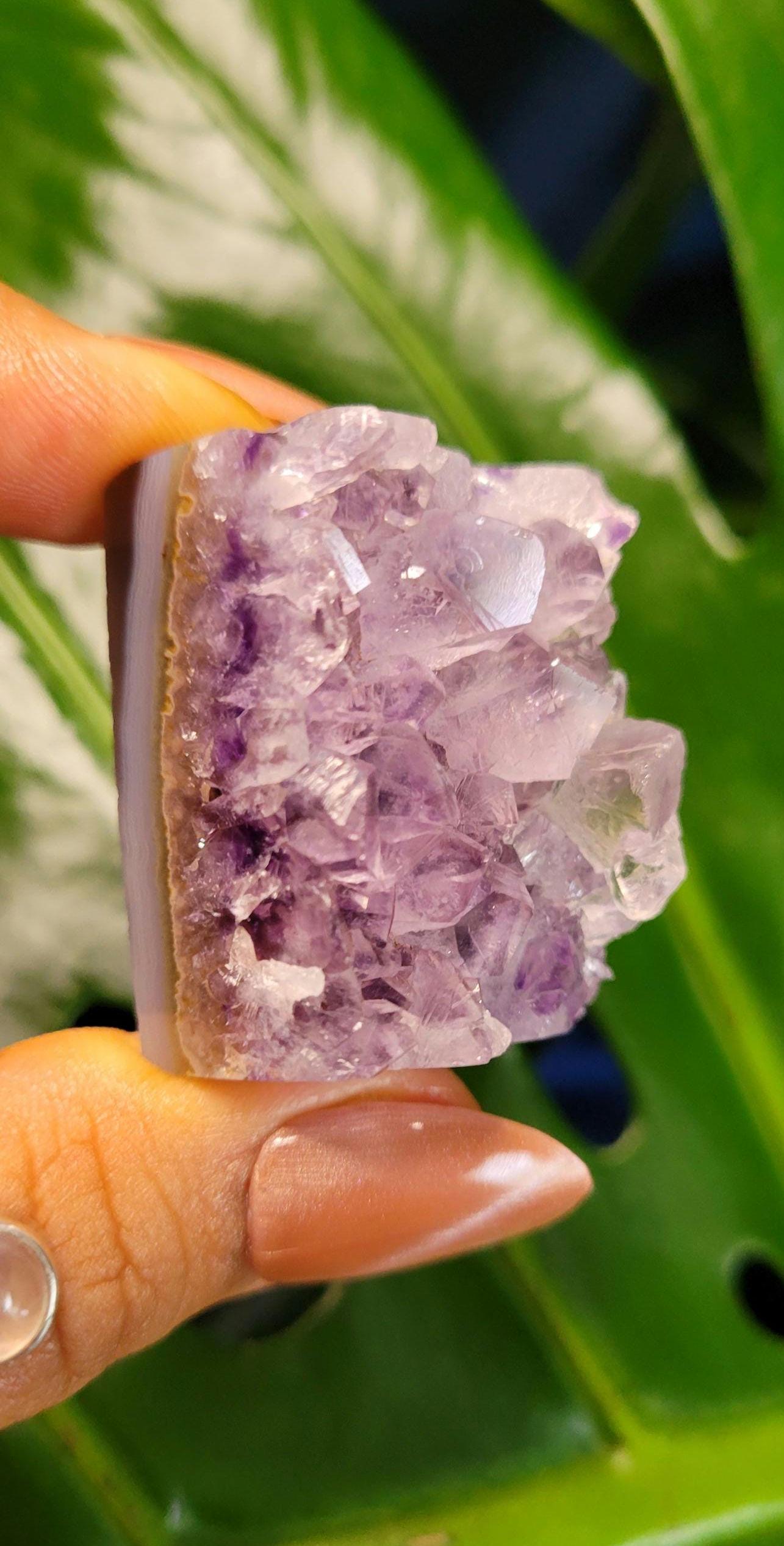 High Quality Amethyst Squares half polished from Brazil | Home Decor |Crystal Collector | Gift Ideas | Your Pick