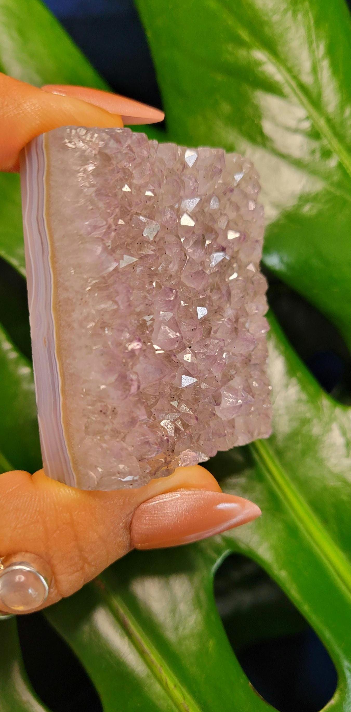 High Quality Amethyst Squares half polished from Brazil | Home Decor |Crystal Collector | Gift Ideas | Your Pick