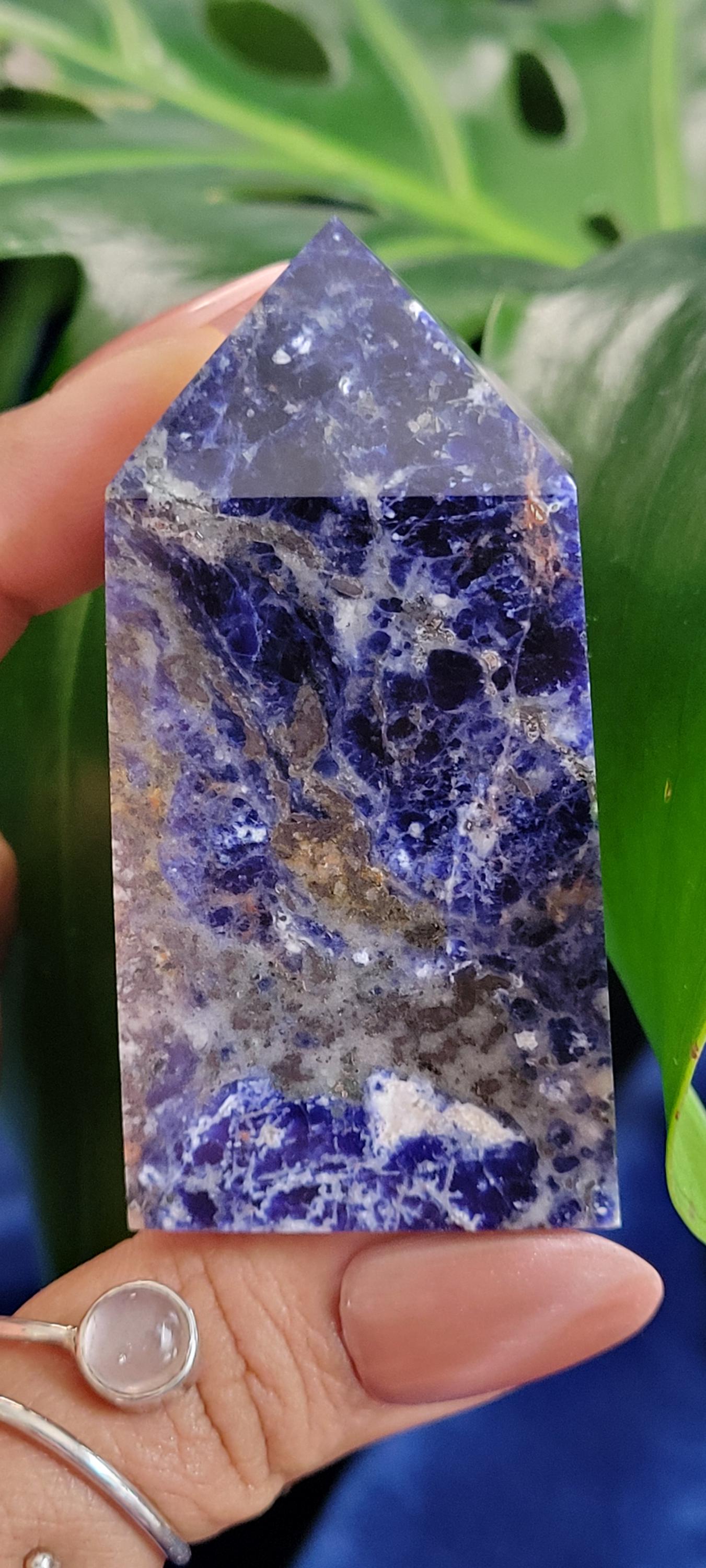 Sodalite Crystal Towers | Your Pick | Birthday Party Christmas Gift Ideas | Crystal Collectors | Brazil | Blue White Silver Orange Pink