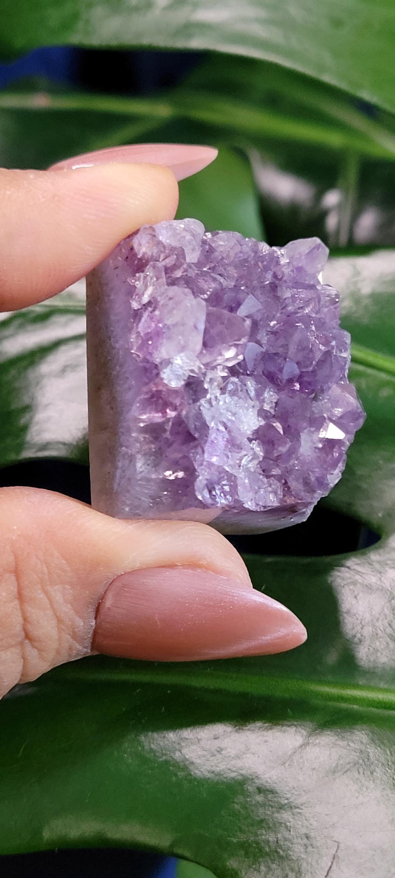 High Quality Amethyst Squares half polished from Brazil | Home Decor |Crystal Collector | Gift Ideas | Your Pick