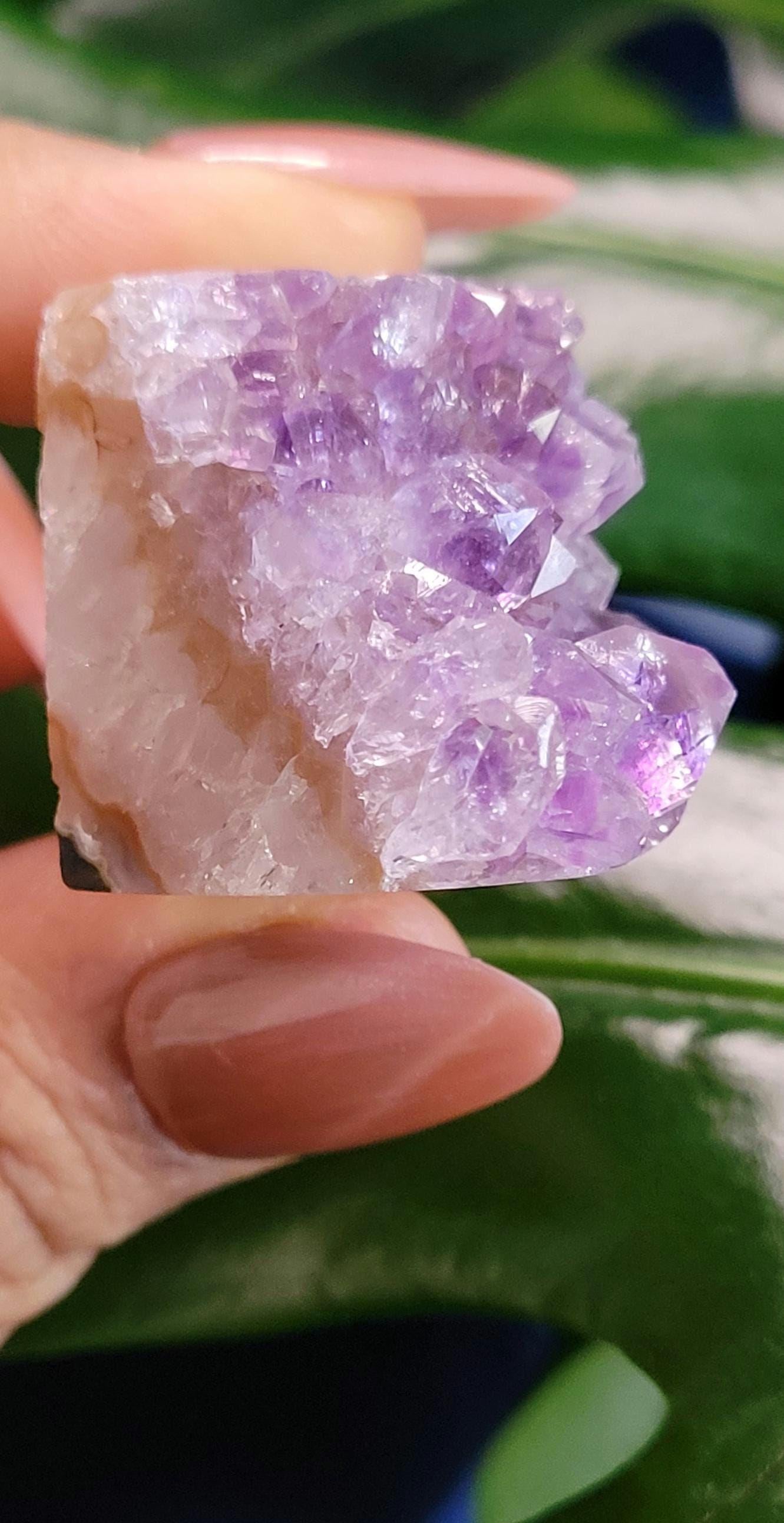 High Quality Amethyst Squares half polished from Brazil | Home Decor |Crystal Collector | Gift Ideas | Your Pick