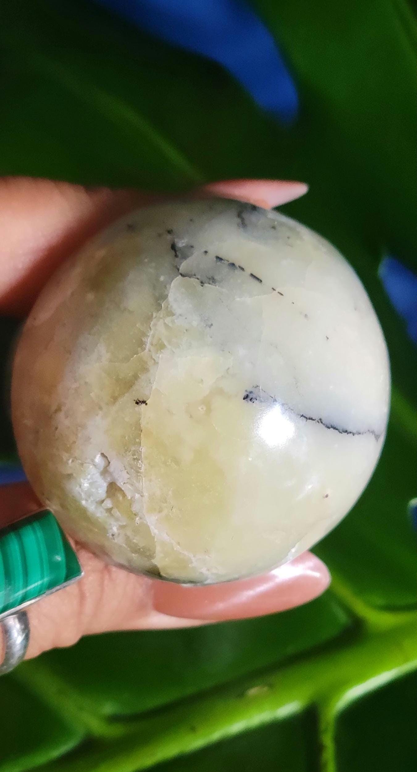 Green Dendritic Opal Carved Mushroom | Magical Mushies | Fairy Garden | Crystal Collector | Birthday Christmas Gift Ideas
