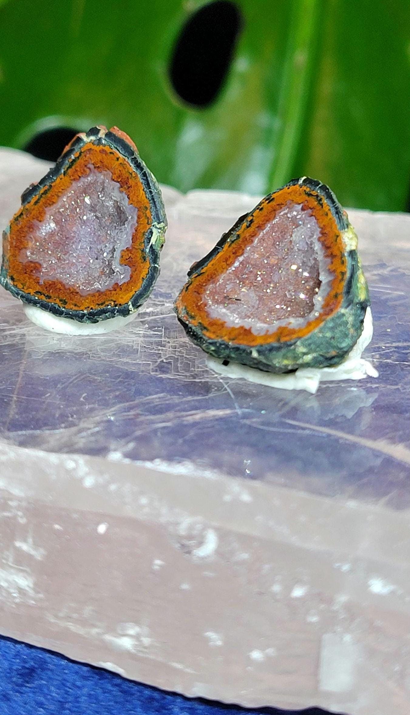 Stunning Mexican Mini Geodes with Quartz Druze | Crystal Collector | Jewelry Accessories | Home Decor | Birthday Christmas gift Ideas