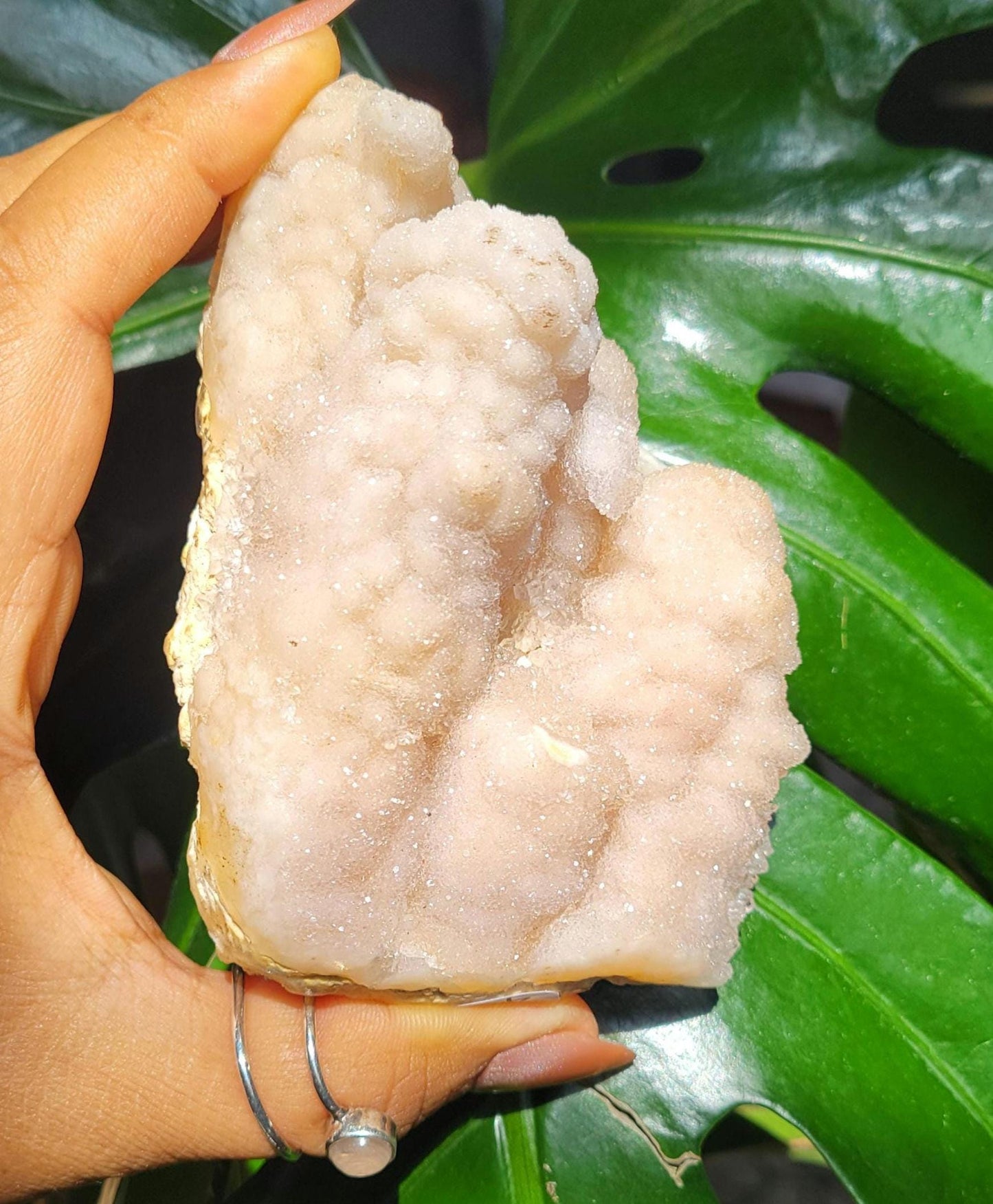 Gorgeous Pink Sugary Amethyst Flowers|Botryoidal Stalactite Cluster with sparkles| Crystal Collectors|Valentines Day Love Gift for you|400g