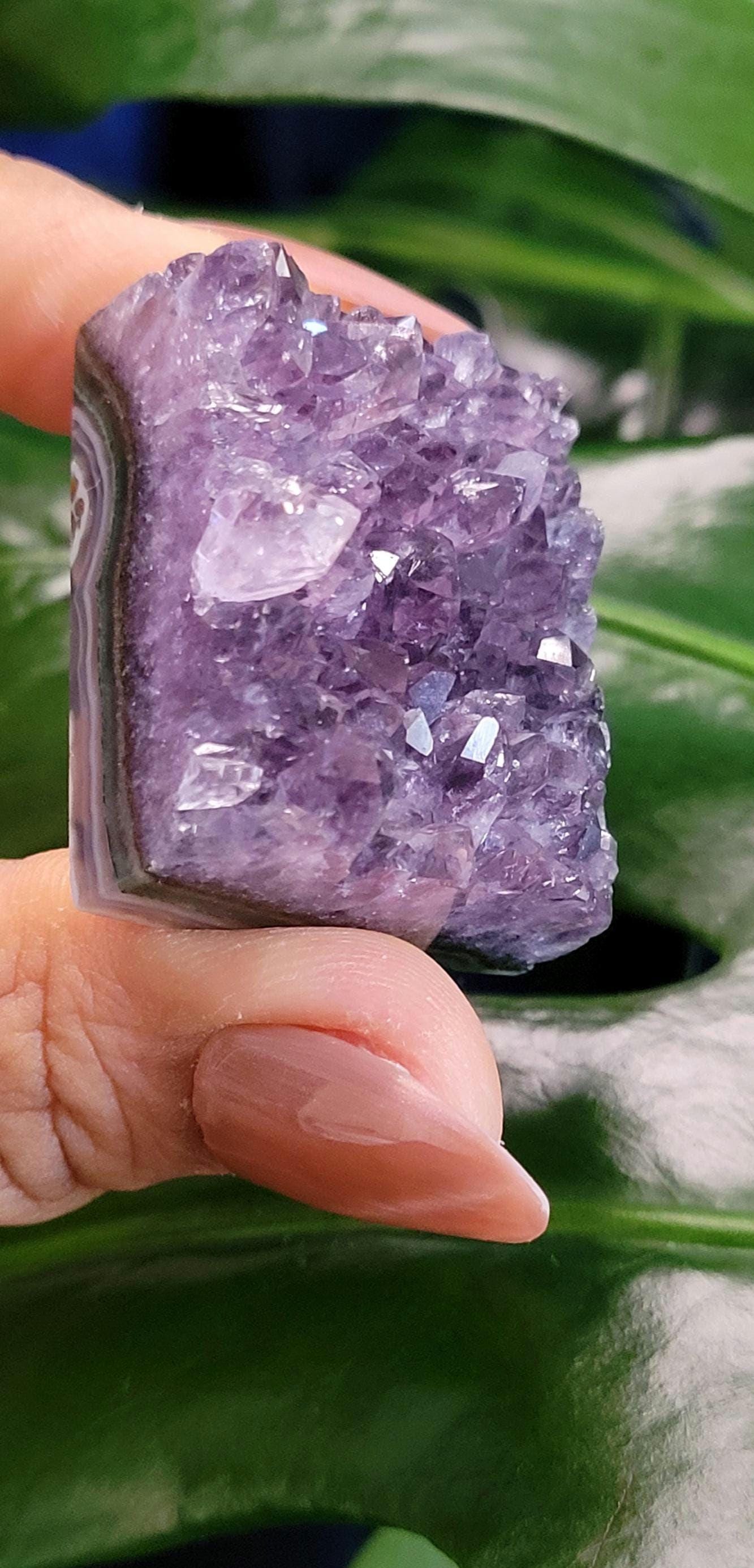 High Quality Amethyst Squares half polished from Brazil | Home Decor |Crystal Collector | Gift Ideas | Your Pick
