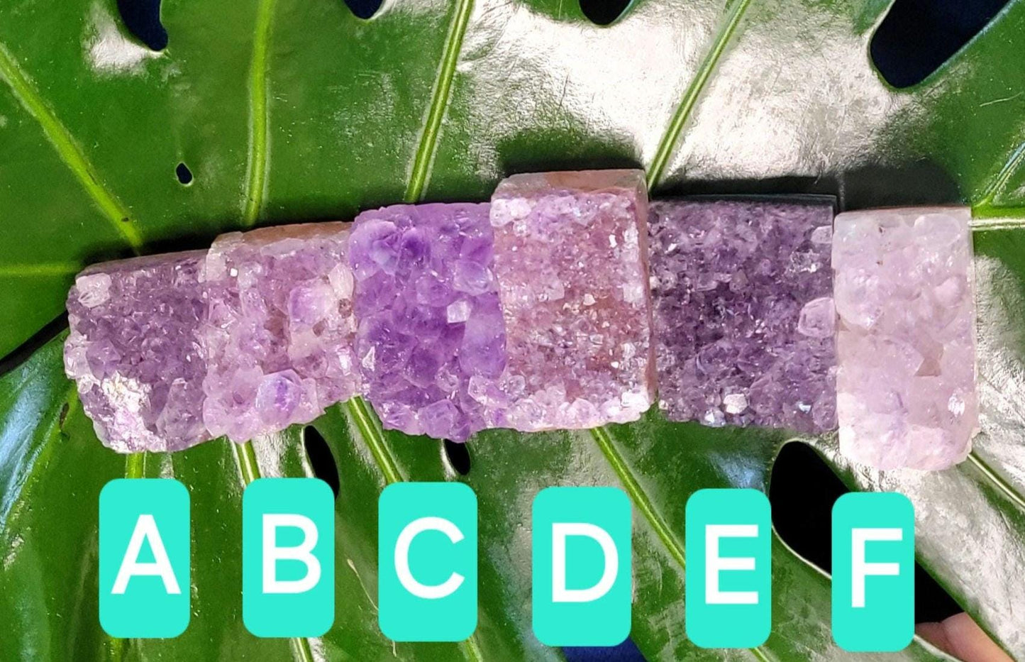 High Quality Amethyst Squares half polished from Brazil | Home Decor |Crystal Collector | Gift Ideas | Your Pick