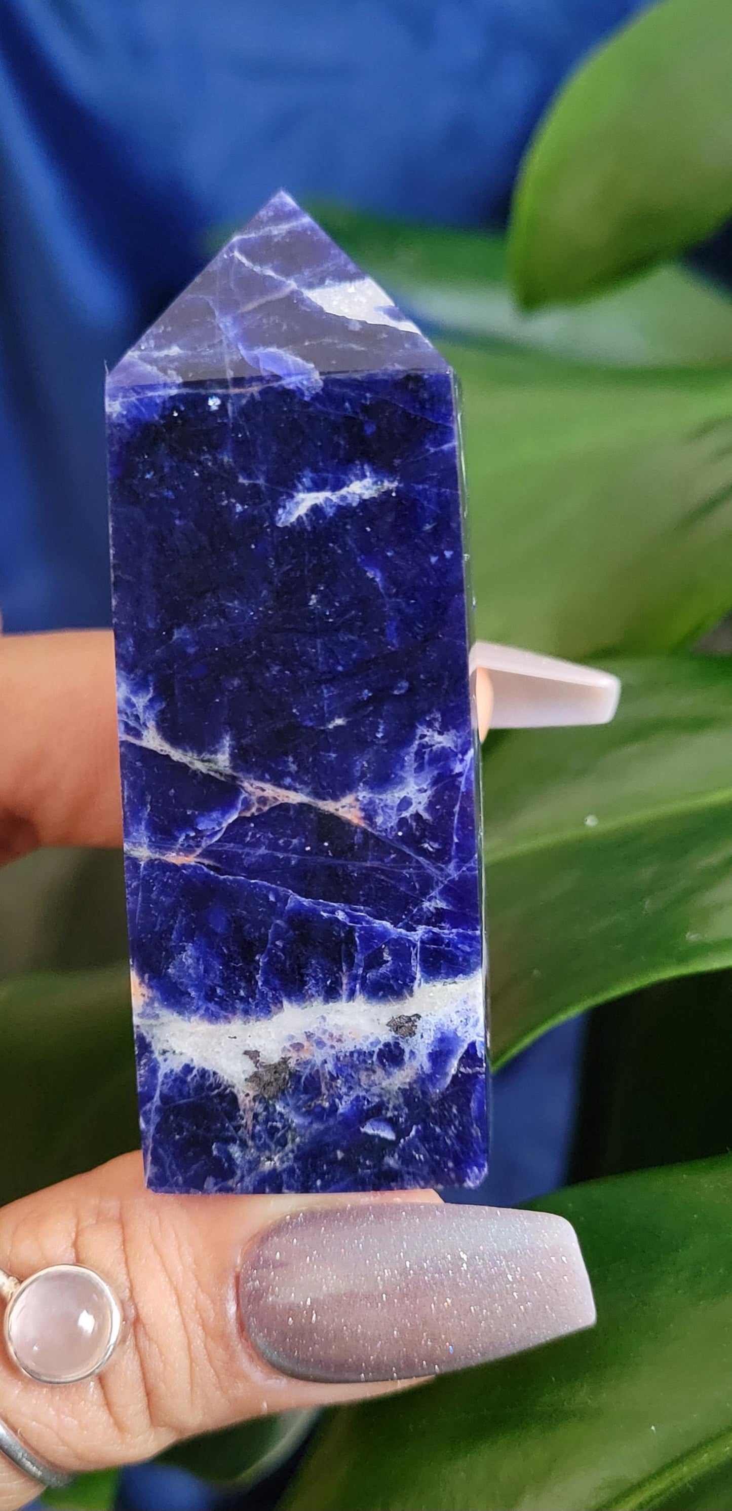 Sodalite Crystal Towers | Your Pick | Birthday Party Christmas Gift Ideas | Crystal Collectors | Brazil | Blue White Silver Orange Pink