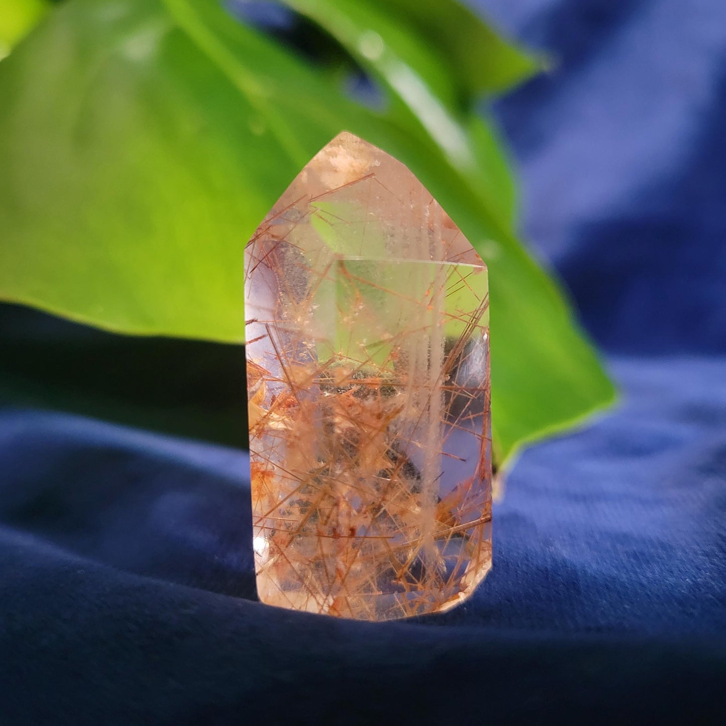 AAA Grade High Quality Gold & Red Copper Rutile Quartz Crystal from Brazil with Phantoms | Gorgeous Unique Crystal Collector Gift | Love|24g