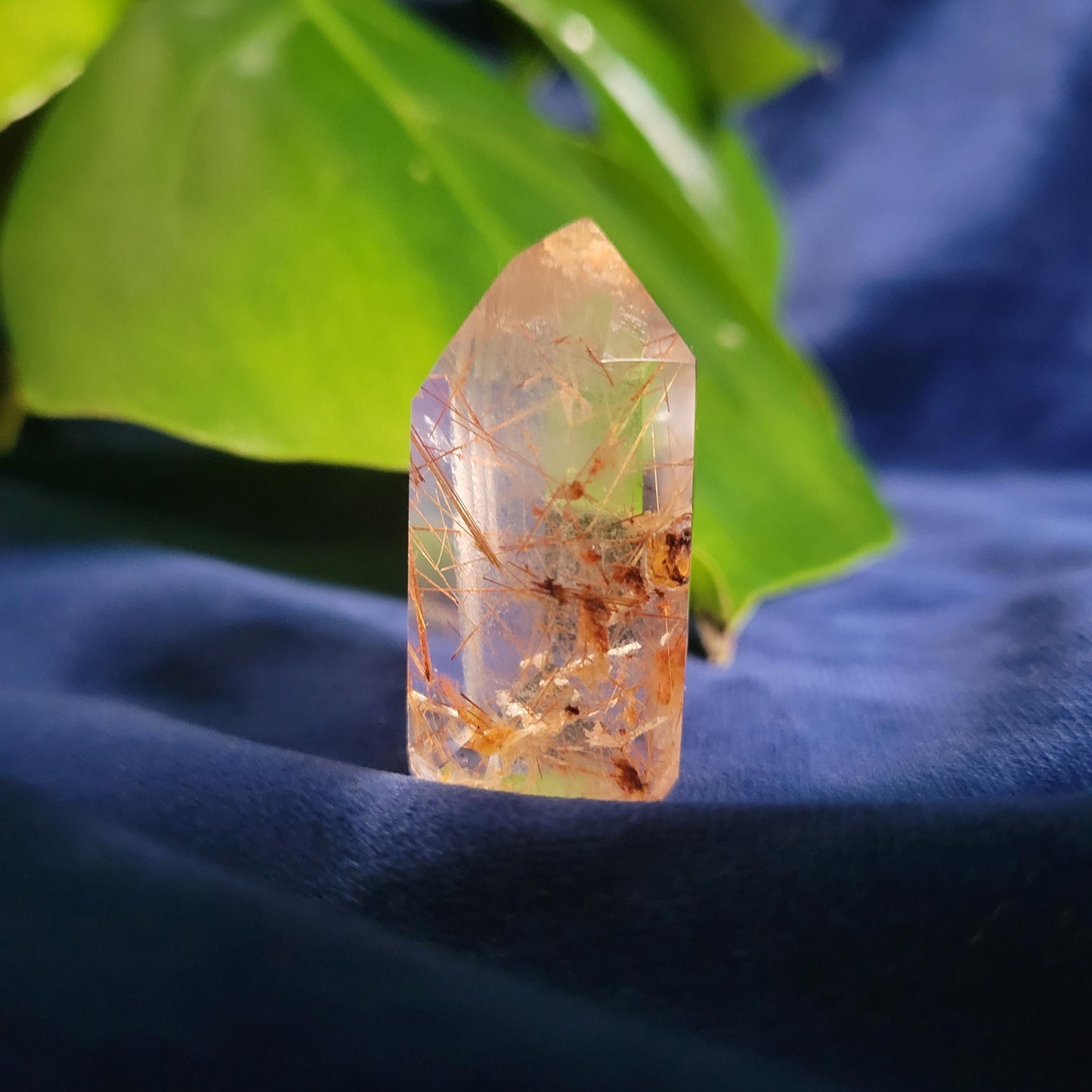 AAA Grade High Quality Gold & Red Copper Rutile Quartz Crystal from Brazil with Phantoms | Gorgeous Unique Crystal Collector Gift | Love|24g