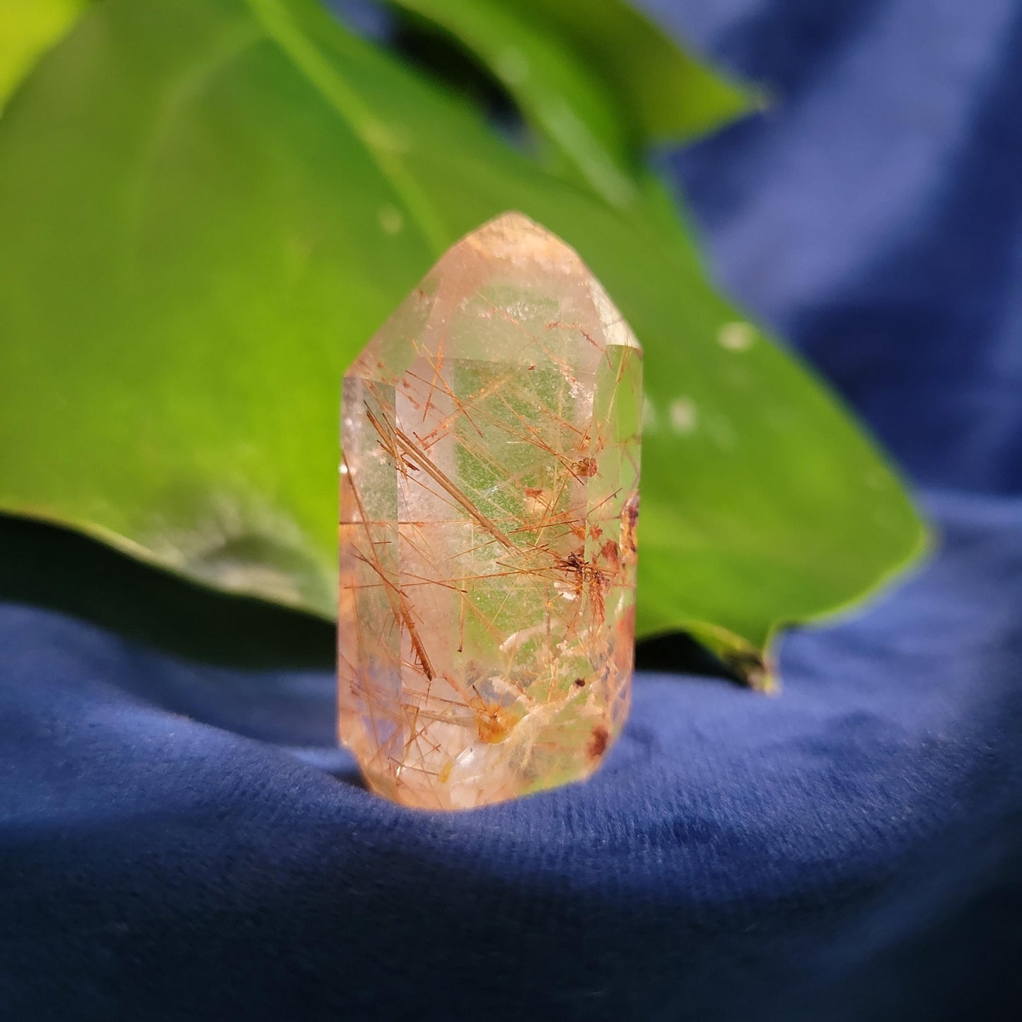 AAA Grade High Quality Gold & Red Copper Rutile Quartz Crystal from Brazil with Phantoms | Gorgeous Unique Crystal Collector Gift | Love|24g