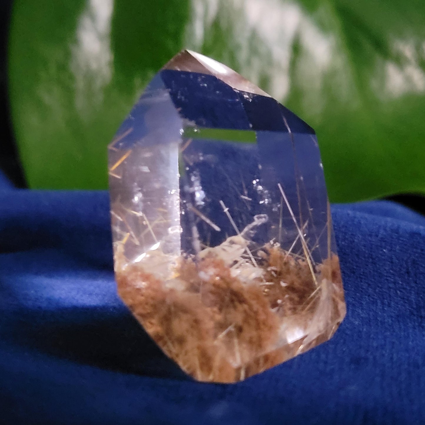 AAA Grade High Quality Gold Rutile & Lodolite Quartz Crystal from Brazil | Gorgeous Unique Crystal Collector Gift | Love Energy | 30g