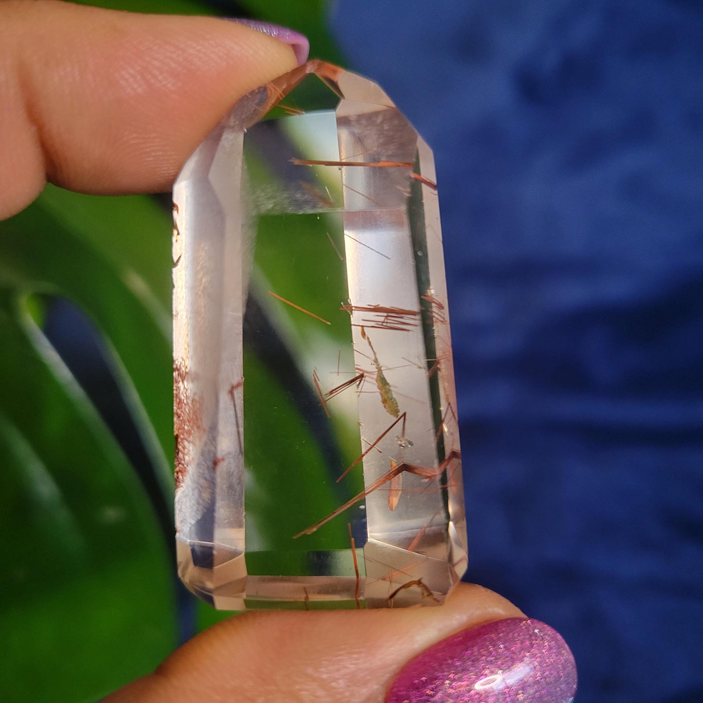 AAA Grade High Quality Gold & Red Copper Rutile Quartz Crystal from Brazil with Phantoms | Gorgeous Unique Crystal Collector Gift | Love|31g