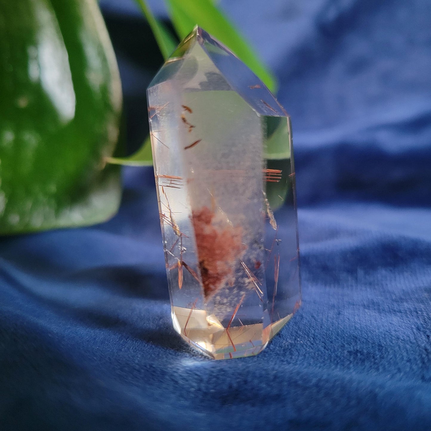 AAA Grade High Quality Gold & Red Copper Rutile Quartz Crystal from Brazil with Phantoms | Gorgeous Unique Crystal Collector Gift | Love|31g