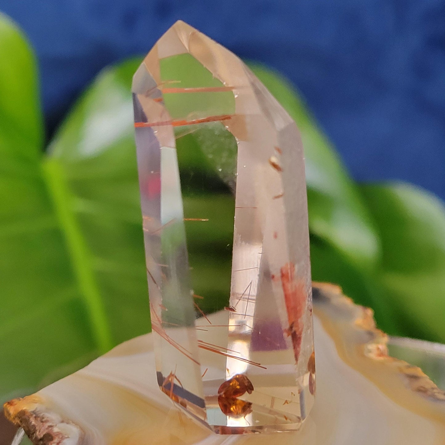 AAA Grade High Quality Gold & Red Copper Rutile Quartz Crystal from Brazil with Phantoms | Gorgeous Unique Crystal Collector Gift | Love|31g