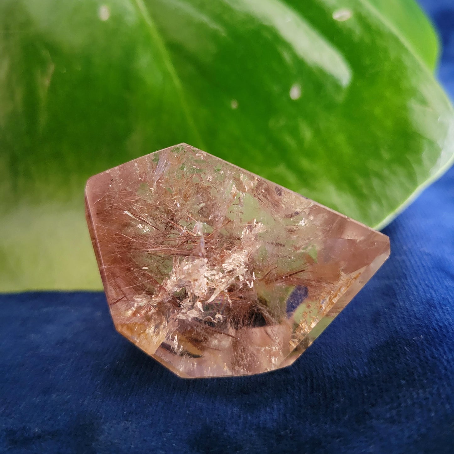 AAA Grade High Quality Red Copper Rutile Quartz Crystal with Rainbows from Brazil | Gorgeous Unique Crystal Collector Gift | Love | 33g