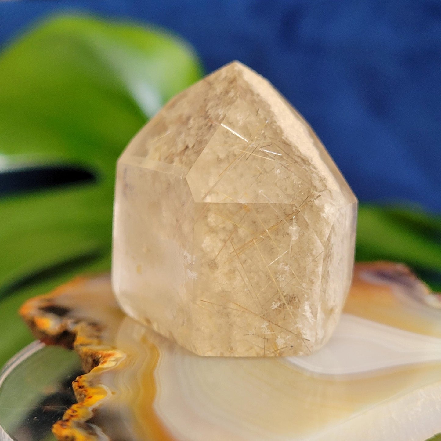 AAA Grade High Quality Gold Rutile Lodolite Quartz Crystal from Brazil | Gorgeous Unique Crystal Collector Gift | Love and Abundance | 34g