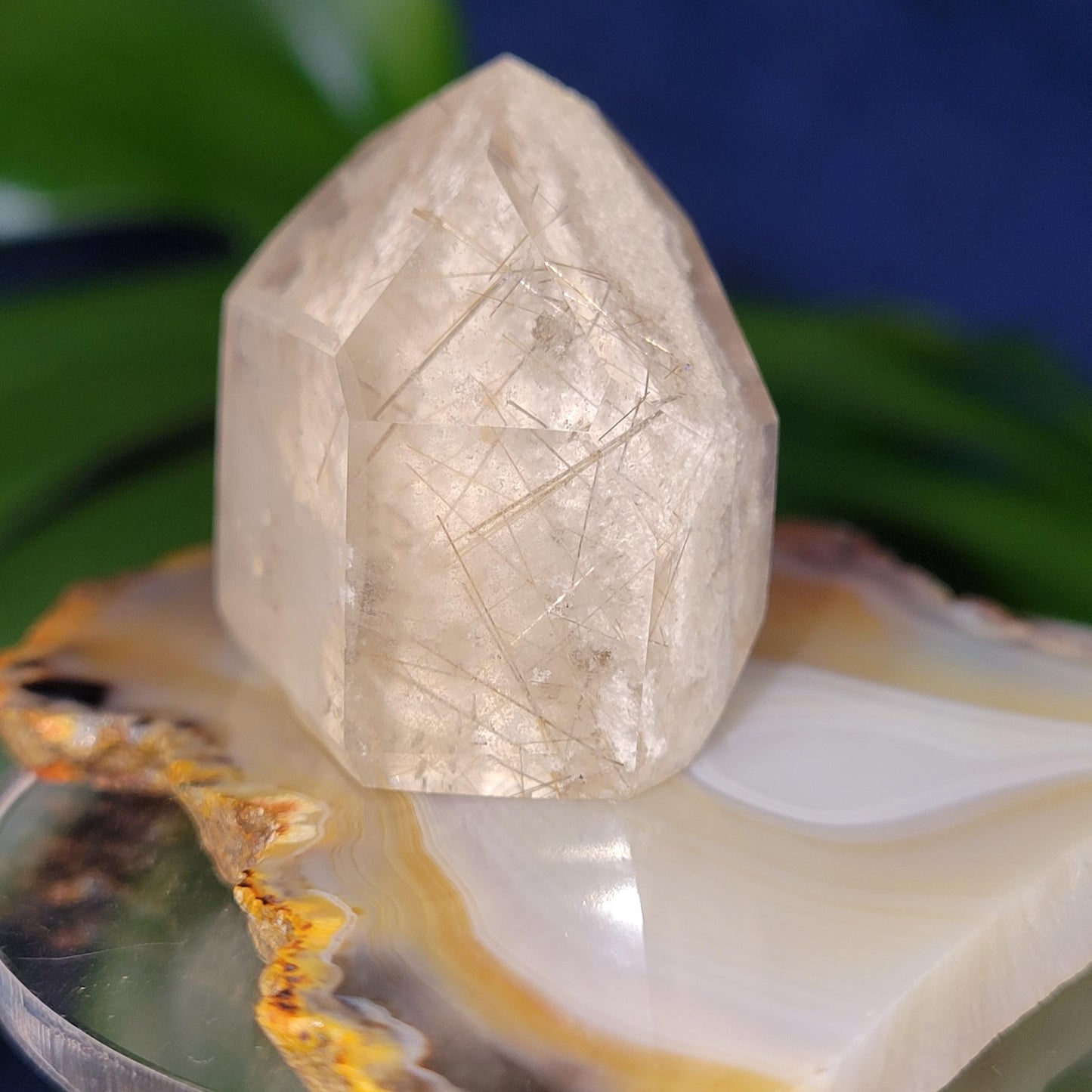 AAA Grade High Quality Gold Rutile Lodolite Quartz Crystal from Brazil | Gorgeous Unique Crystal Collector Gift | Love and Abundance | 34g