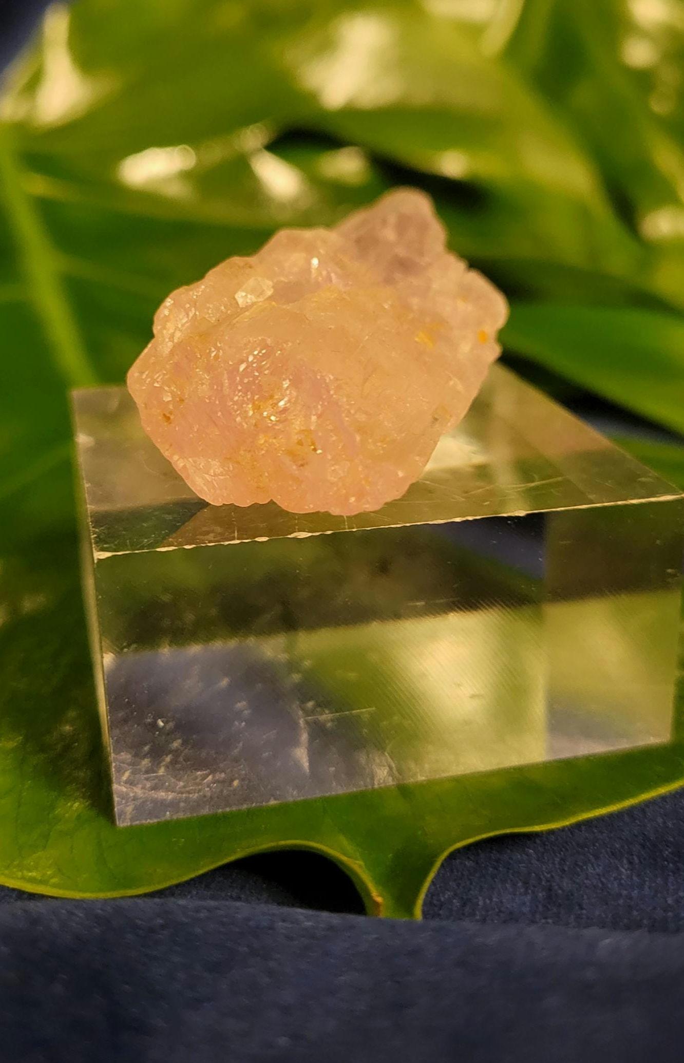 Etched & Translucent Gemmy Pink Kunzite | AAA Grade Crystal Specimen for Collectors | Heart Chakra | Love Gift Idea | Gorgeously Pink | 43g