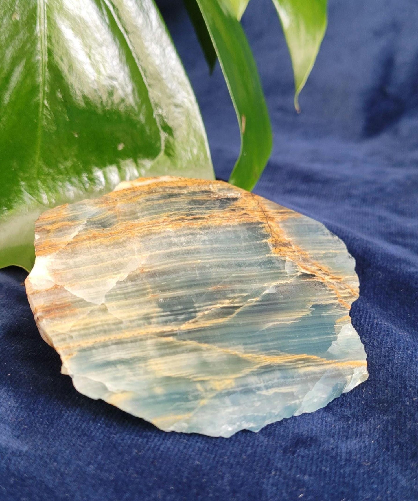 Gorgeous Uncommon Blue Onyx Slabs | Crystal Collector | Home Decor | Gift Ideas | Grounding & Strength | Root Chakra | From Mexico
