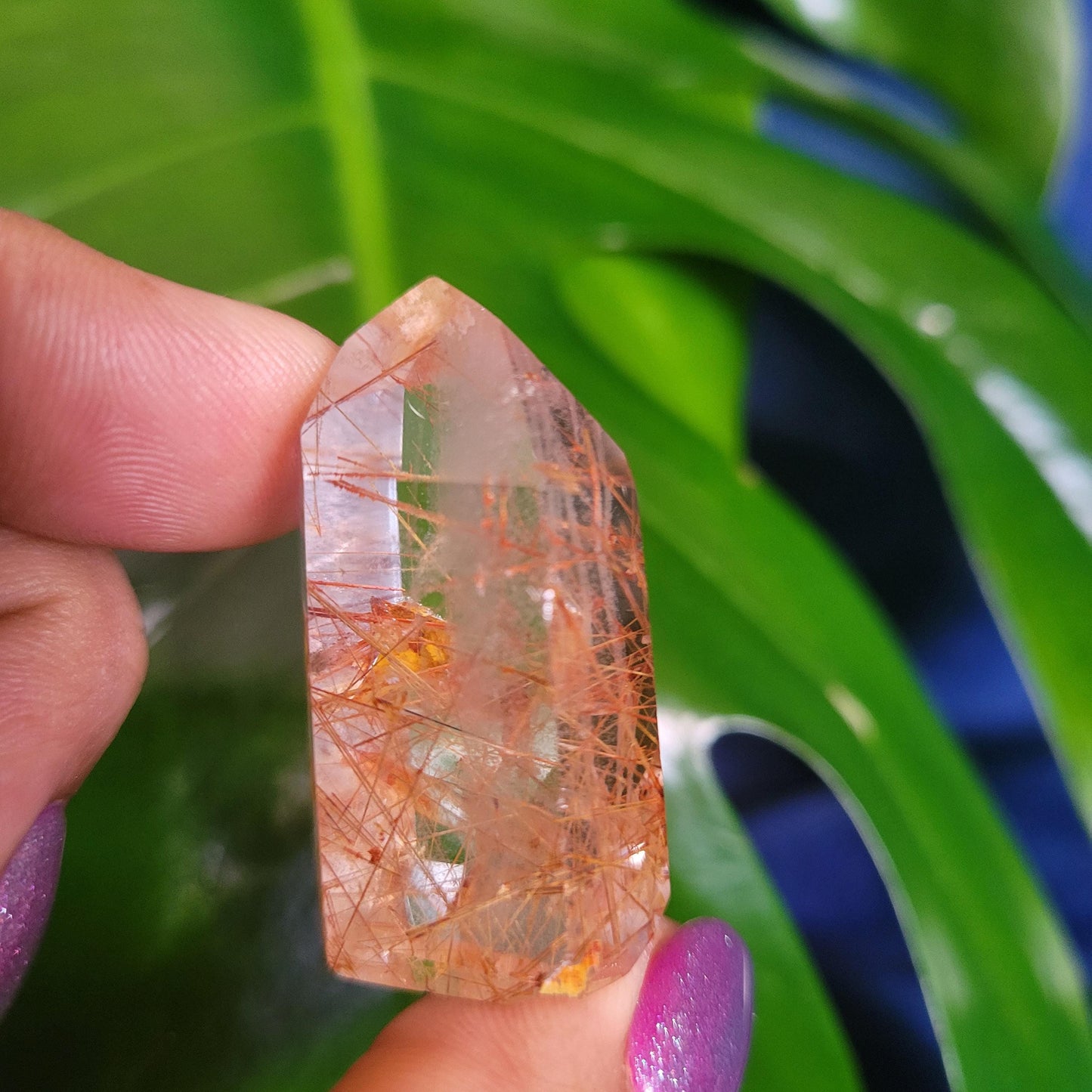 AAA Grade High Quality Gold & Red Copper Rutile Quartz Crystal from Brazil with Phantoms | Gorgeous Unique Crystal Collector Gift | Love|24g
