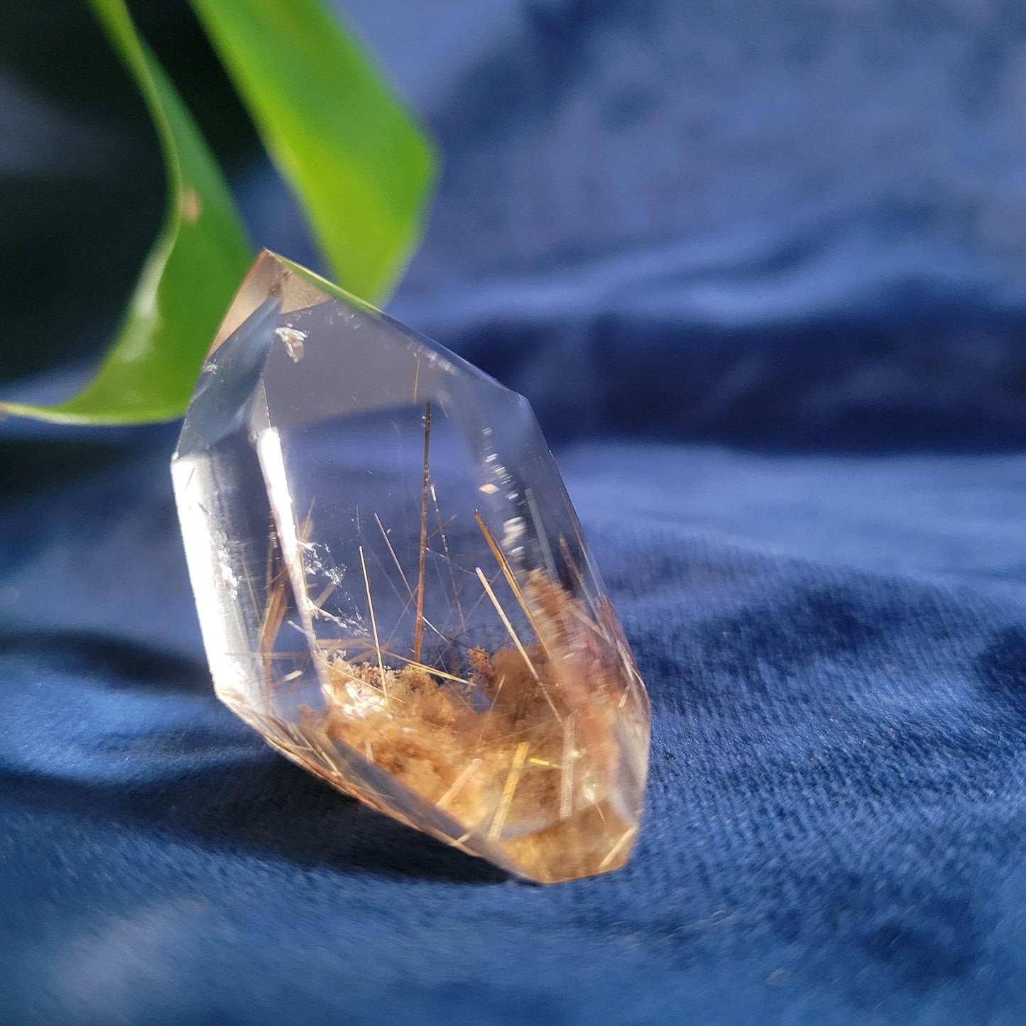AAA Grade High Quality Gold Rutile & Lodolite Quartz Crystal from Brazil | Gorgeous Unique Crystal Collector Gift | Love Energy | 30g