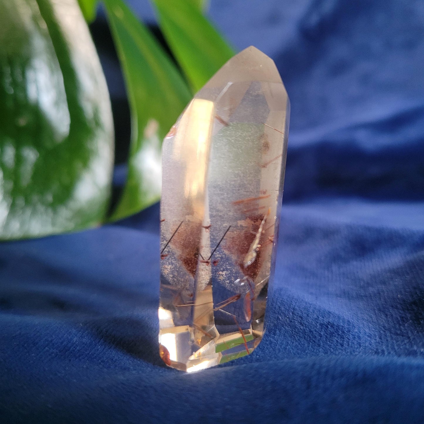 AAA Grade High Quality Gold & Red Copper Rutile Quartz Crystal from Brazil with Phantoms | Gorgeous Unique Crystal Collector Gift | Love|31g