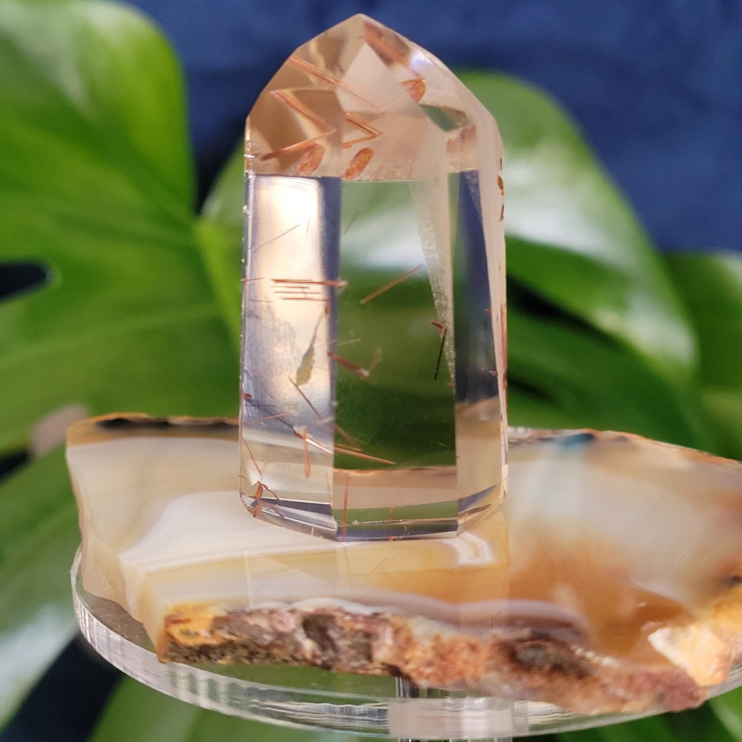AAA Grade High Quality Gold & Red Copper Rutile Quartz Crystal from Brazil with Phantoms | Gorgeous Unique Crystal Collector Gift | Love|31g