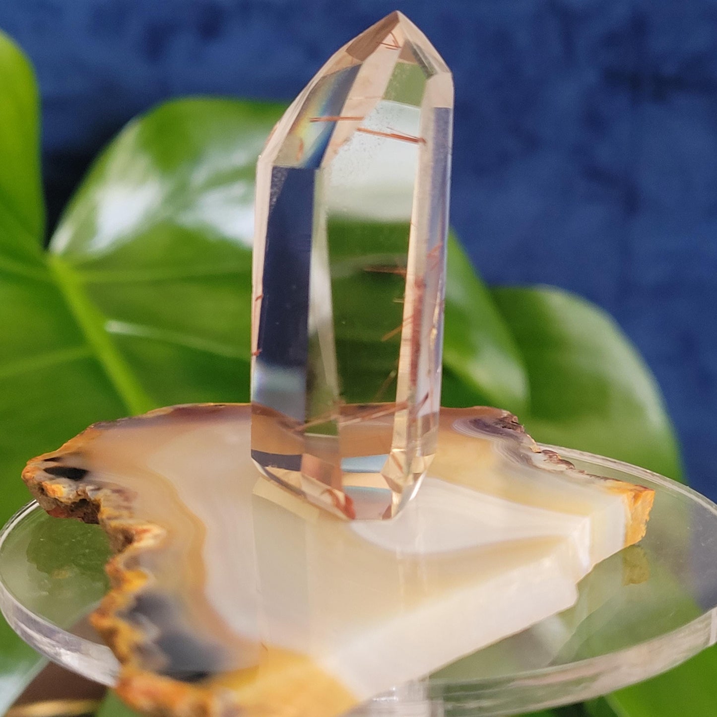 AAA Grade High Quality Gold & Red Copper Rutile Quartz Crystal from Brazil with Phantoms | Gorgeous Unique Crystal Collector Gift | Love|31g