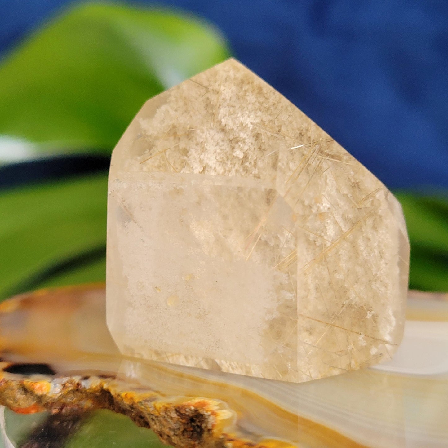 AAA Grade High Quality Gold Rutile Lodolite Quartz Crystal from Brazil | Gorgeous Unique Crystal Collector Gift | Love and Abundance | 34g