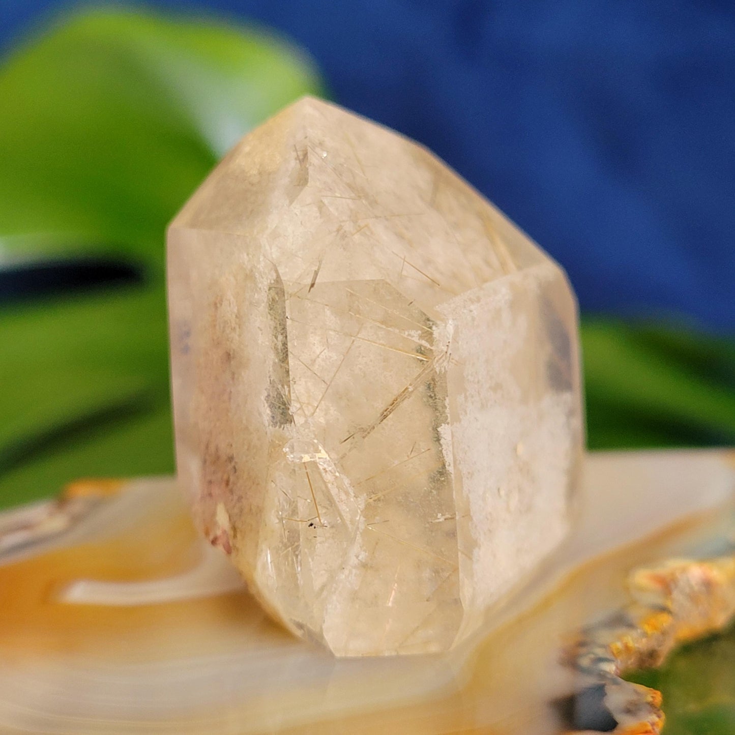 AAA Grade High Quality Gold Rutile Lodolite Quartz Crystal from Brazil | Gorgeous Unique Crystal Collector Gift | Love and Abundance | 34g