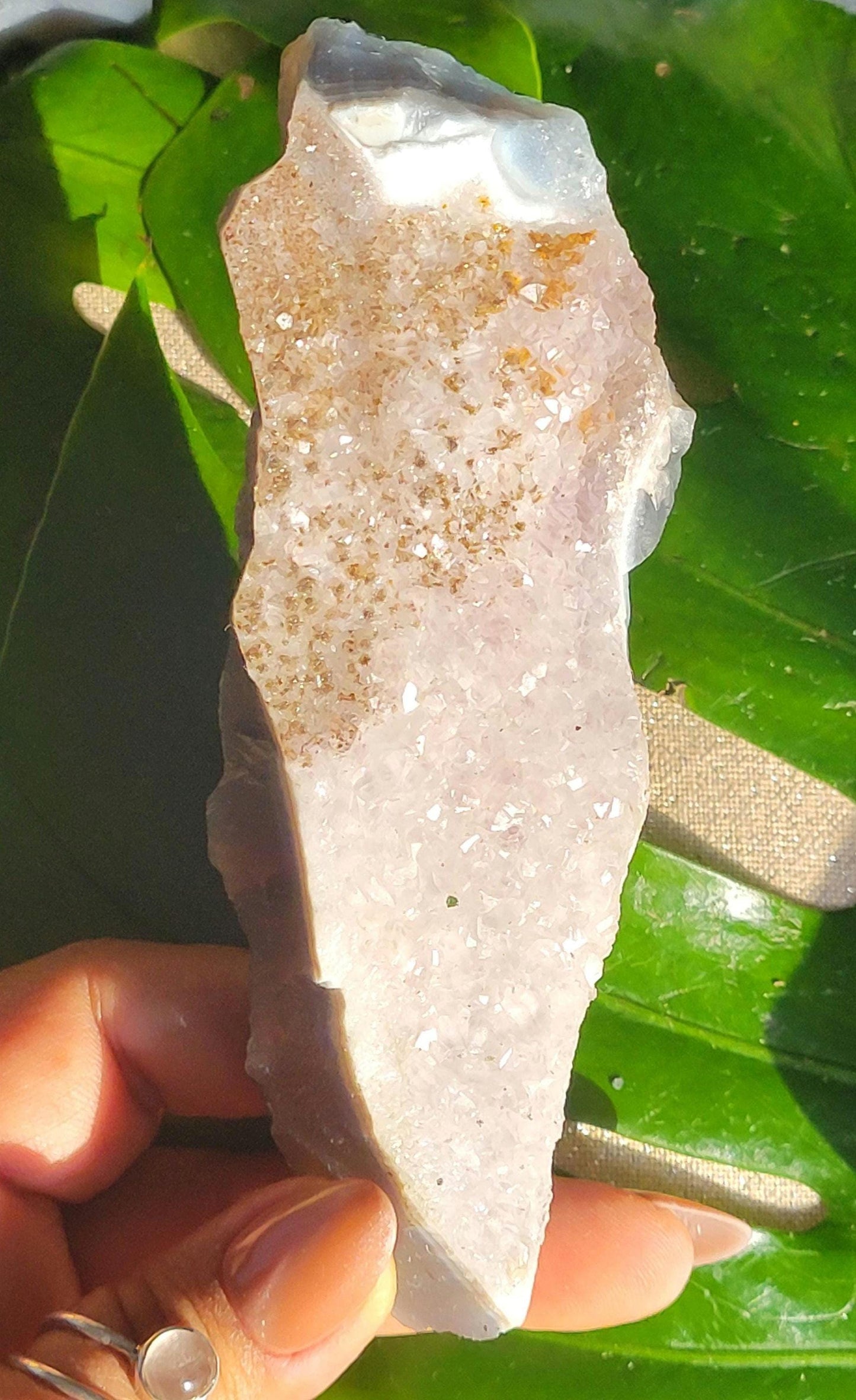 Blue Lace Agate Crystallized Geode | Raw Specimen | Home Office Decor | Manifestation Tool | Throat Chakra | Crystal Collectors Gift for you