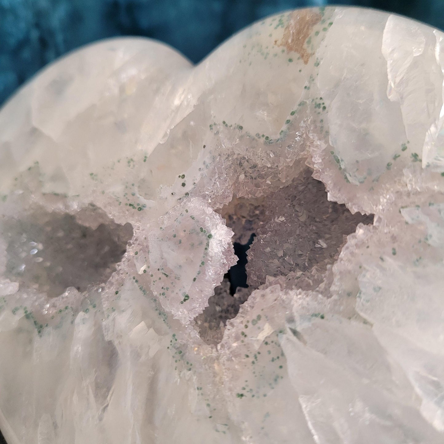 Stunning Druzy Agate Geode with Stand | Crystal Collector | Home Decor | Love You Gift | Statement Piece | 1. 3lbs
