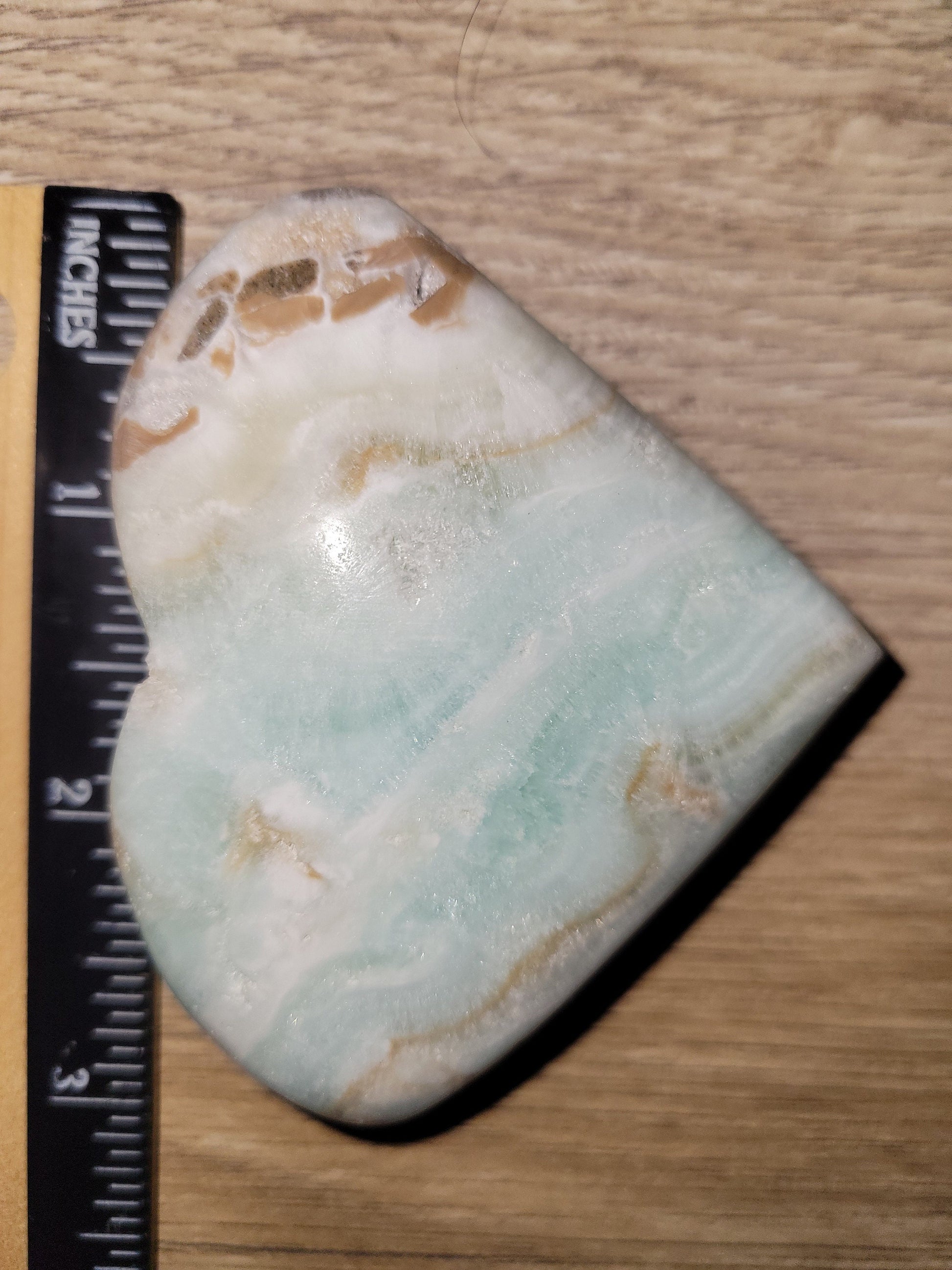 Beautiful Caribbean Calcite Heart Carving | Crystal Collector | Vibrant Beachy Colors with Clam Energy |Birthday or Valentines Day Love Gift