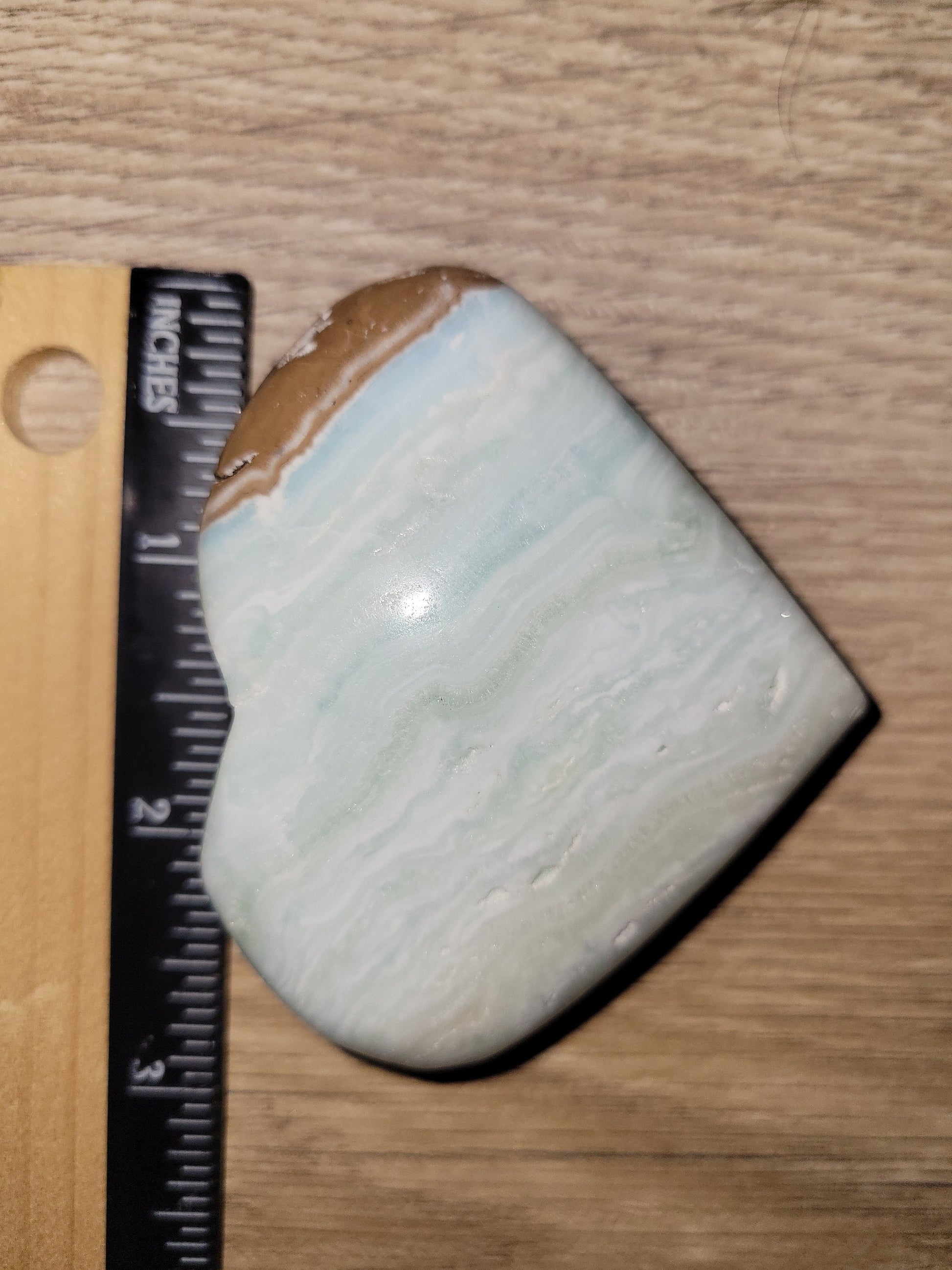 Beautiful Caribbean Calcite Heart Carving | Crystal Collector | Vibrant Beachy Colors with Clam Energy |Birthday or Valentines Day Love Gift