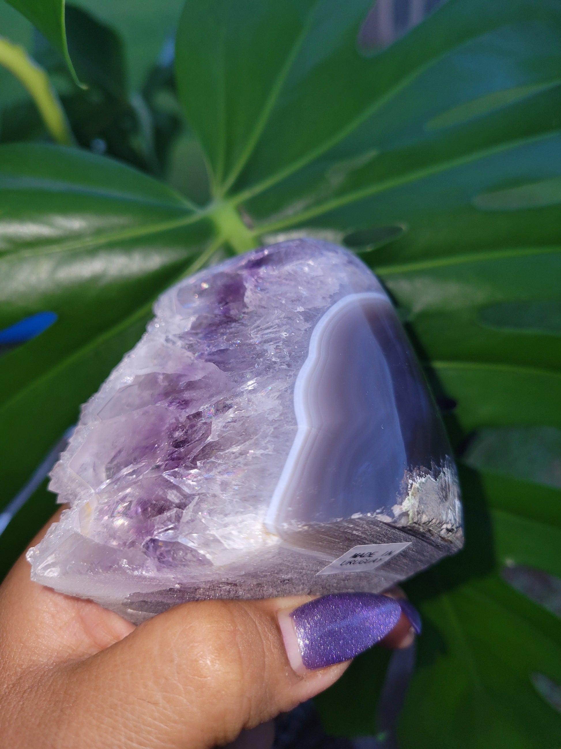 AAA Grade High Quality Lilac Purple Amethyst & Agate Freeform with large sugary points from Uruguay | Crystal Collector | Gift ideas for you