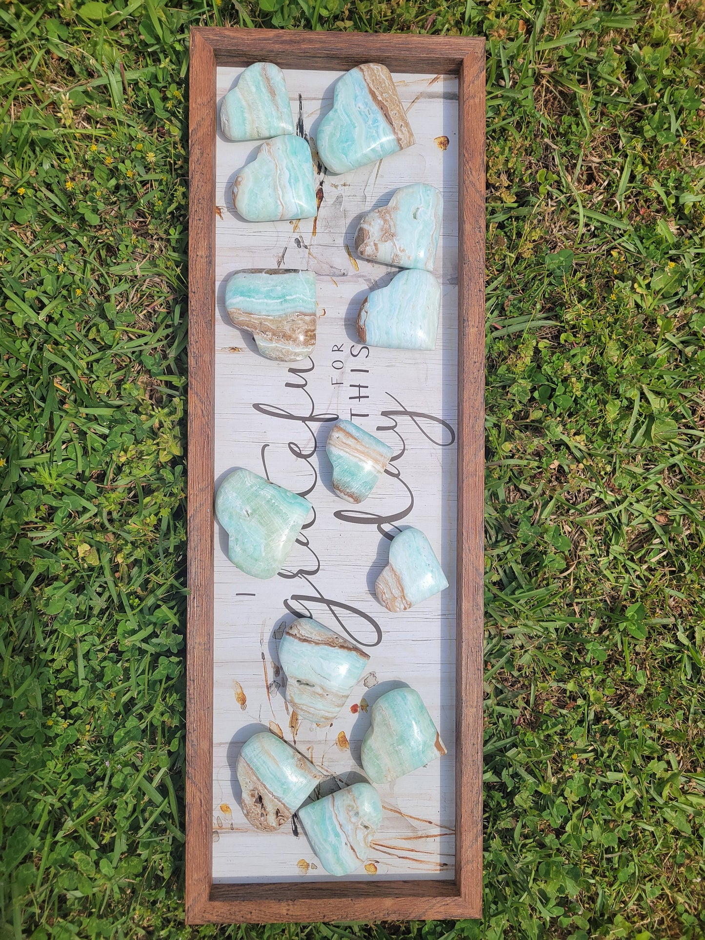 Beautiful Caribbean Calcite Heart Carving | Crystal Collector | Vibrant Beachy Colors with Clam Energy |Birthday or Valentines Day Love Gift