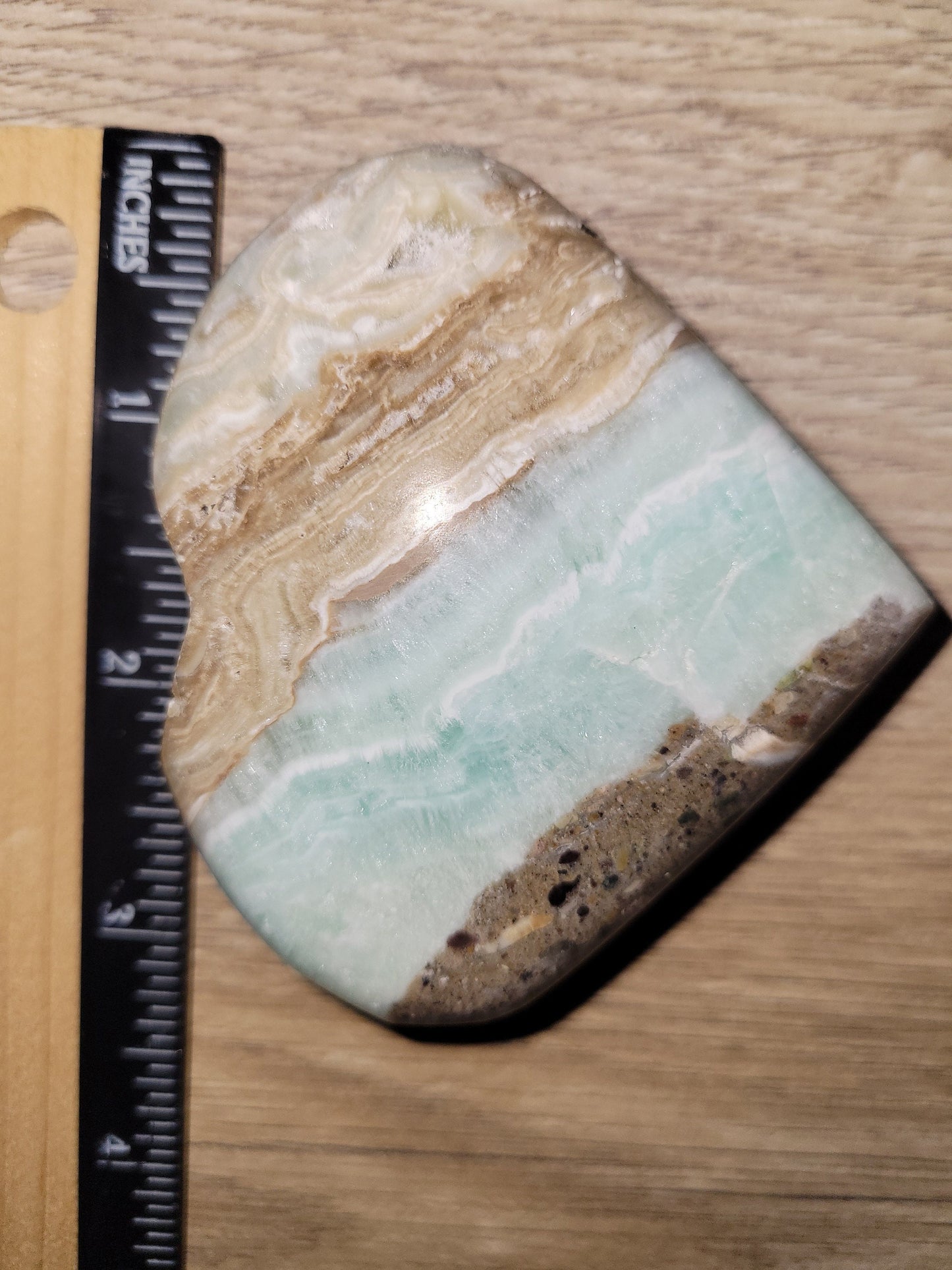 Beautiful Caribbean Calcite Heart Carving | Crystal Collector | Vibrant Beachy Colors with Clam Energy |Birthday or Valentines Day Love Gift