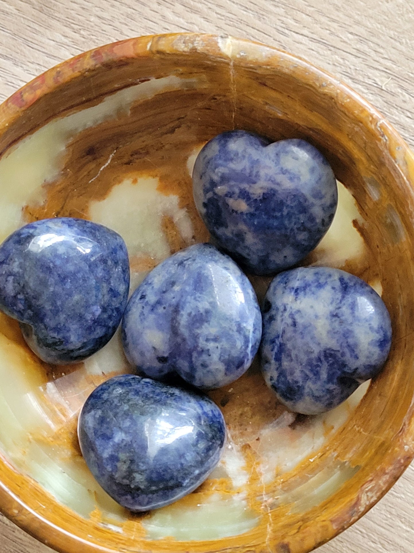 Sodalite Heart Crystal Carving - Healing Crystal - Home Decor - 25g - Intuitively picked