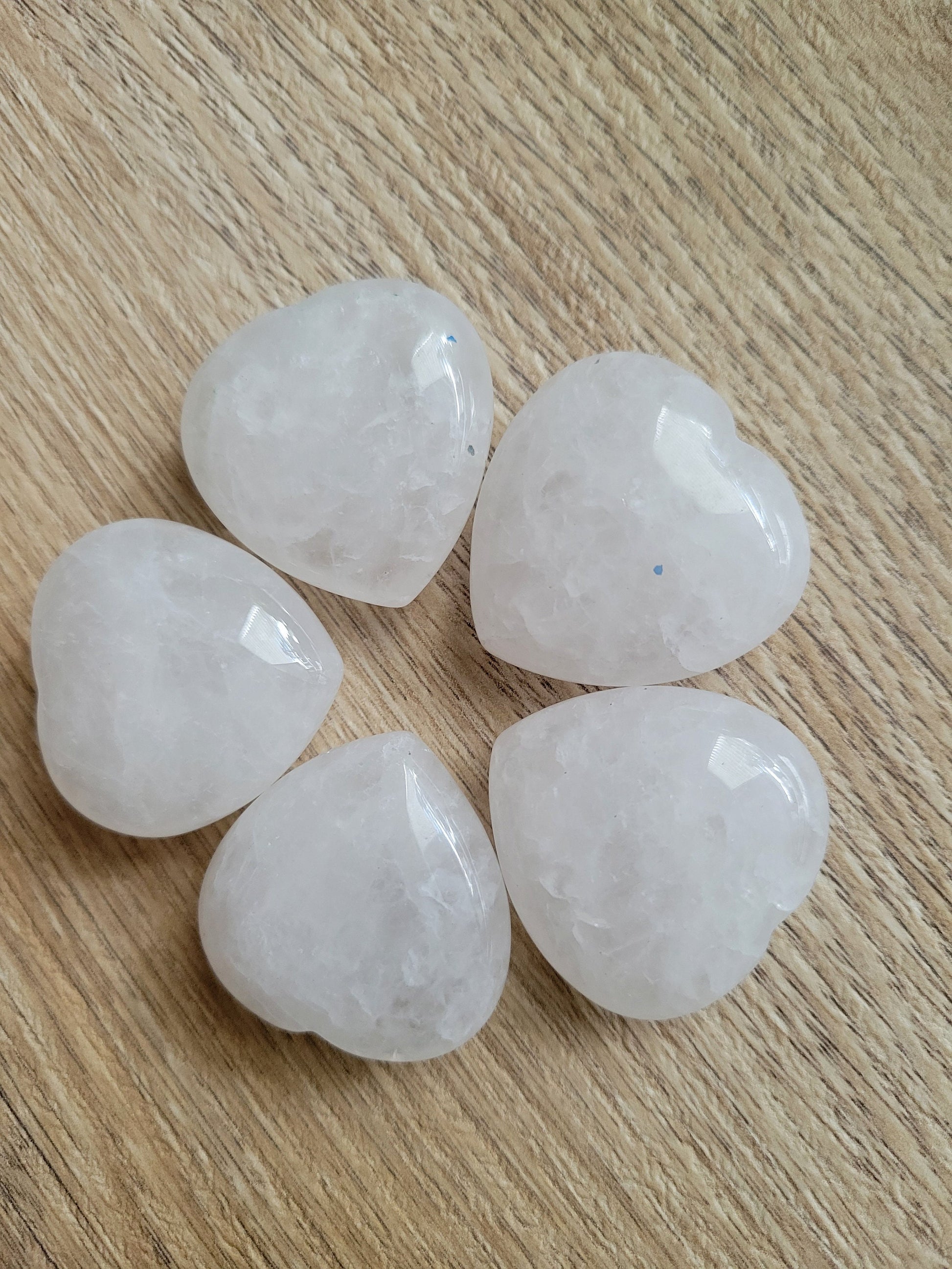 Milky Quartz Heart Crystal Carving | Home Decor | Pocket Purse Wallet | 25g | Intuitively picked | Birthday or Valentines Day Love Gift