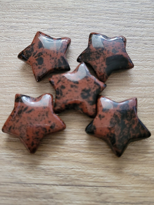 Mahogany Obsidian Star Carving - Healing Gem - Home Decor - 14g - Intuitively Picked