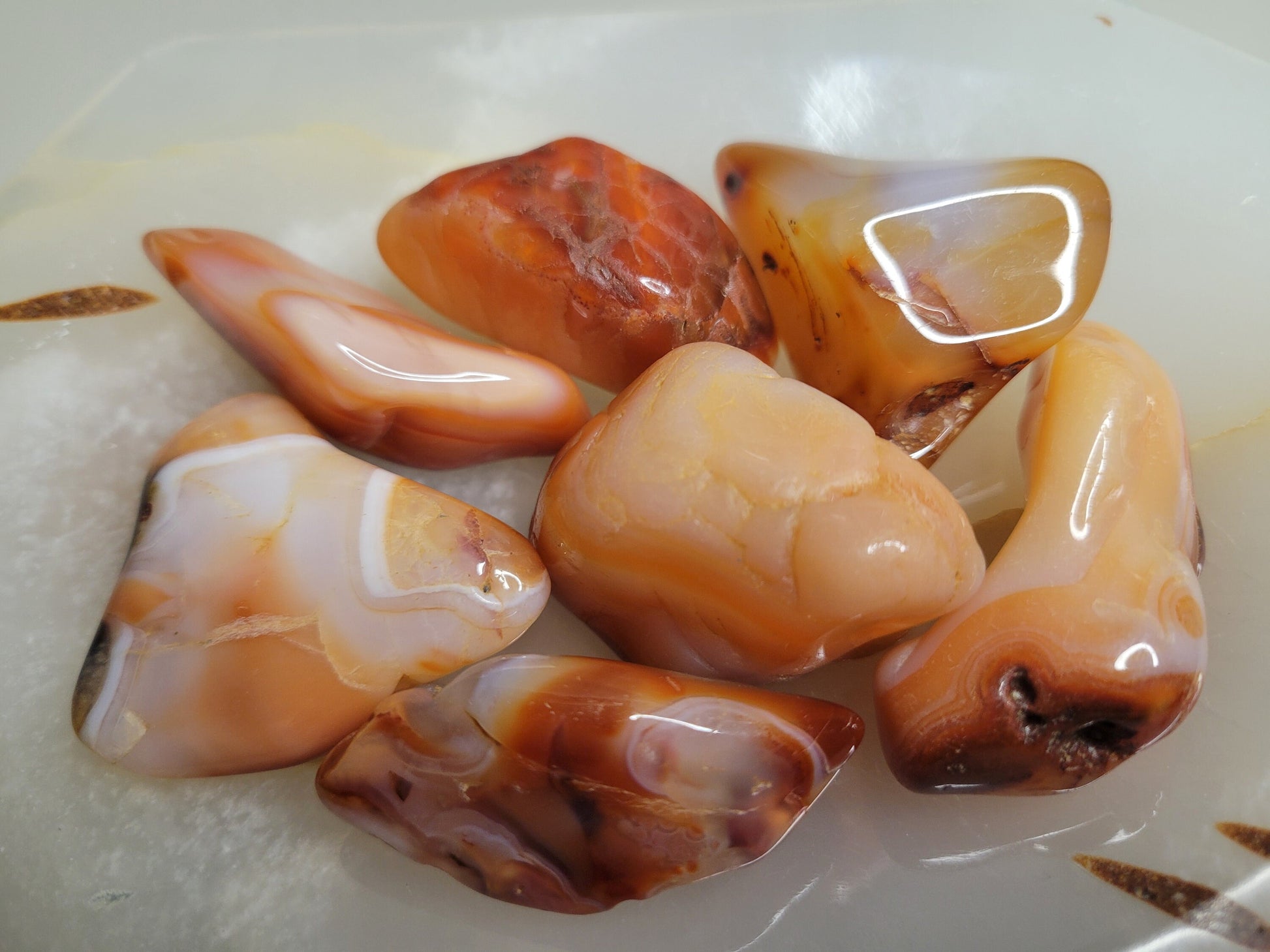 High Quality Carnelian XL Tumbles from Madagascar | Intuitively Picked | Great for meditation | Home Decor | Birthday Christmas Gift Ideas
