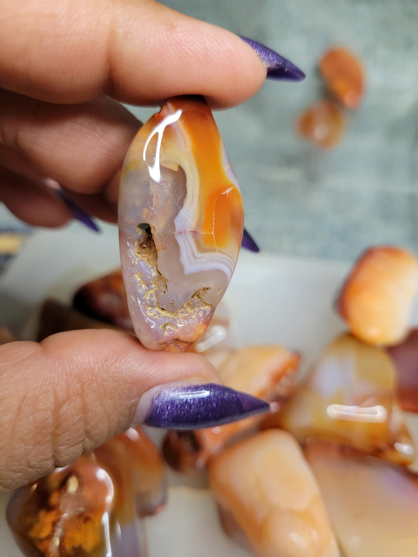 High Quality Carnelian XL Tumbles from Madagascar | Intuitively Picked | Great for meditation | Home Decor | Birthday Christmas Gift Ideas