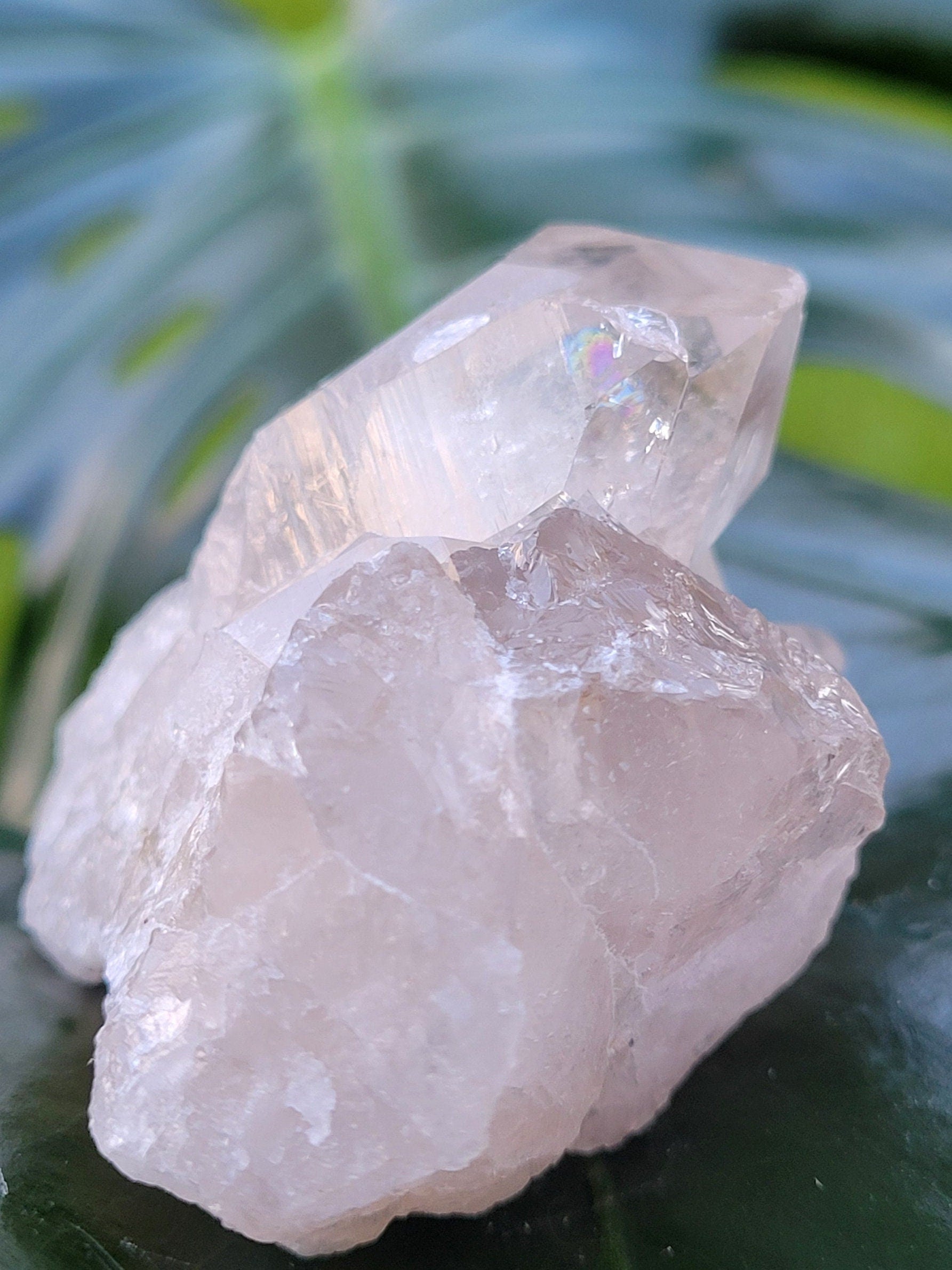 Lemurian Clear Quartz Raw & Natural Crystal Twin Points from Arkansas | Home Decor | Crown Chakra Meditation Tool | Good Energy | Gift
