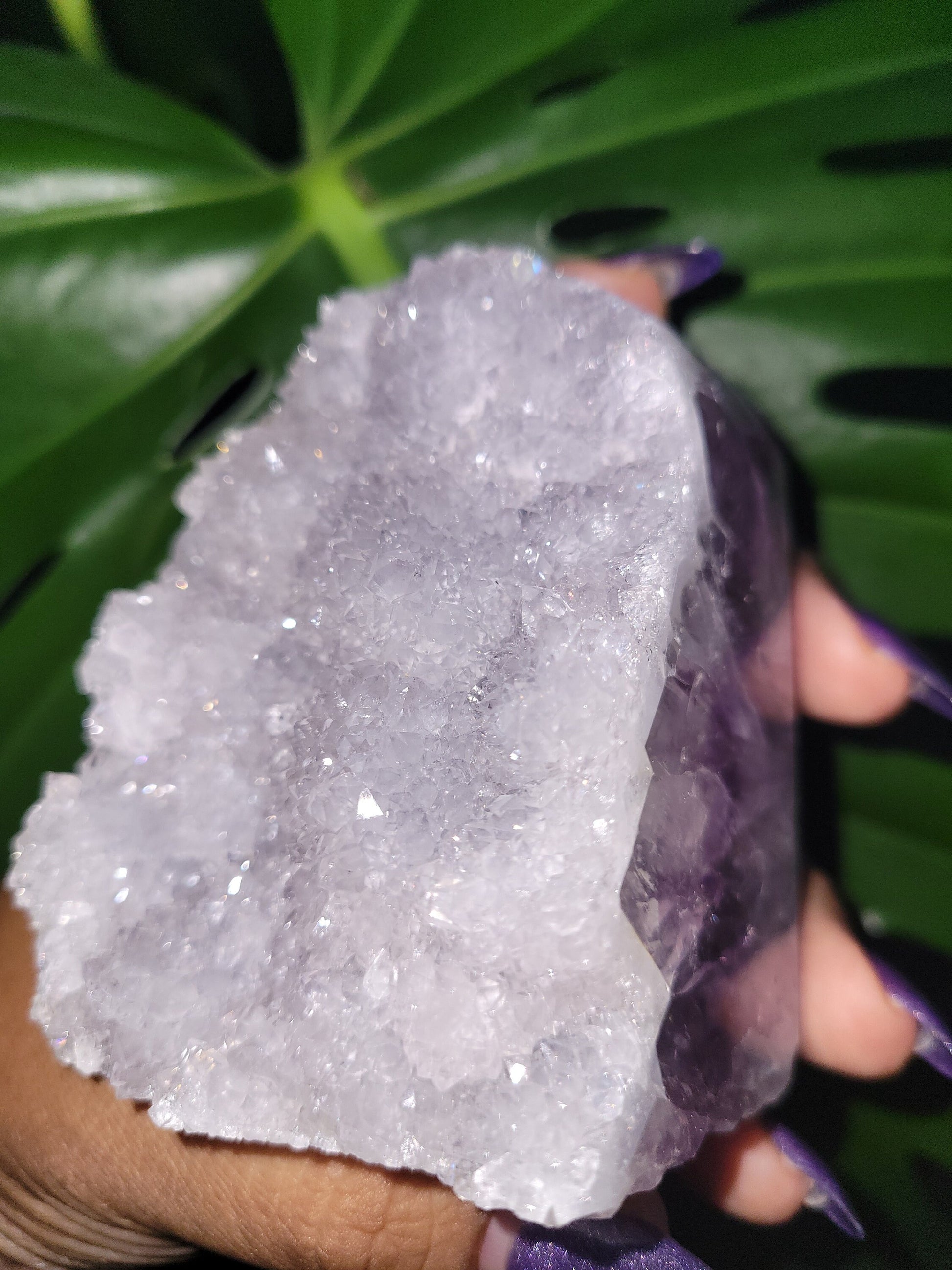 AAA Grade High Quality Lilac Purple Amethyst & Agate Freeform with large sugary points from Uruguay | Crystal Collector | Gift ideas for you