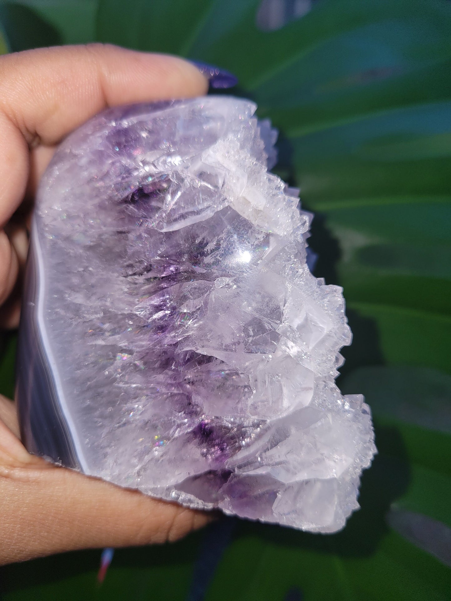 AAA Grade High Quality Lilac Purple Amethyst & Agate Freeform with large sugary points from Uruguay | Crystal Collector | Gift ideas for you