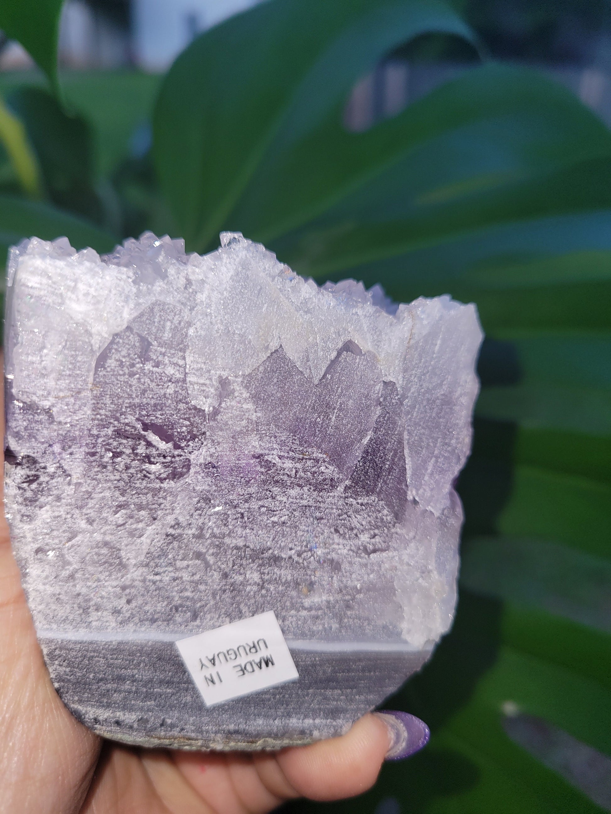 AAA Grade High Quality Lilac Purple Amethyst & Agate Freeform with large sugary points from Uruguay | Crystal Collector | Gift ideas for you