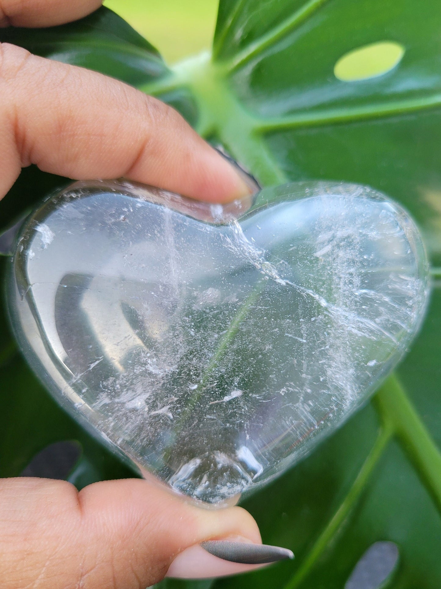 Stunning Clear Quartz Crystal - Heart Bowl Carving - Crystal Collector - Gift - Home Decor