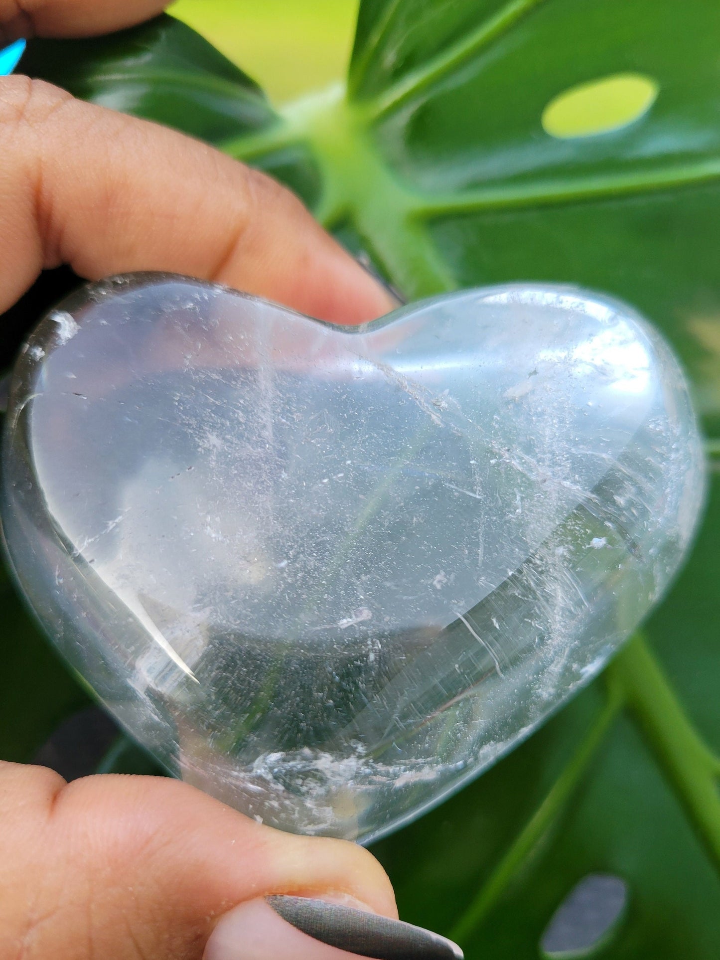 Stunning Clear Quartz Crystal - Heart Bowl Carving - Crystal Collector - Gift - Home Decor